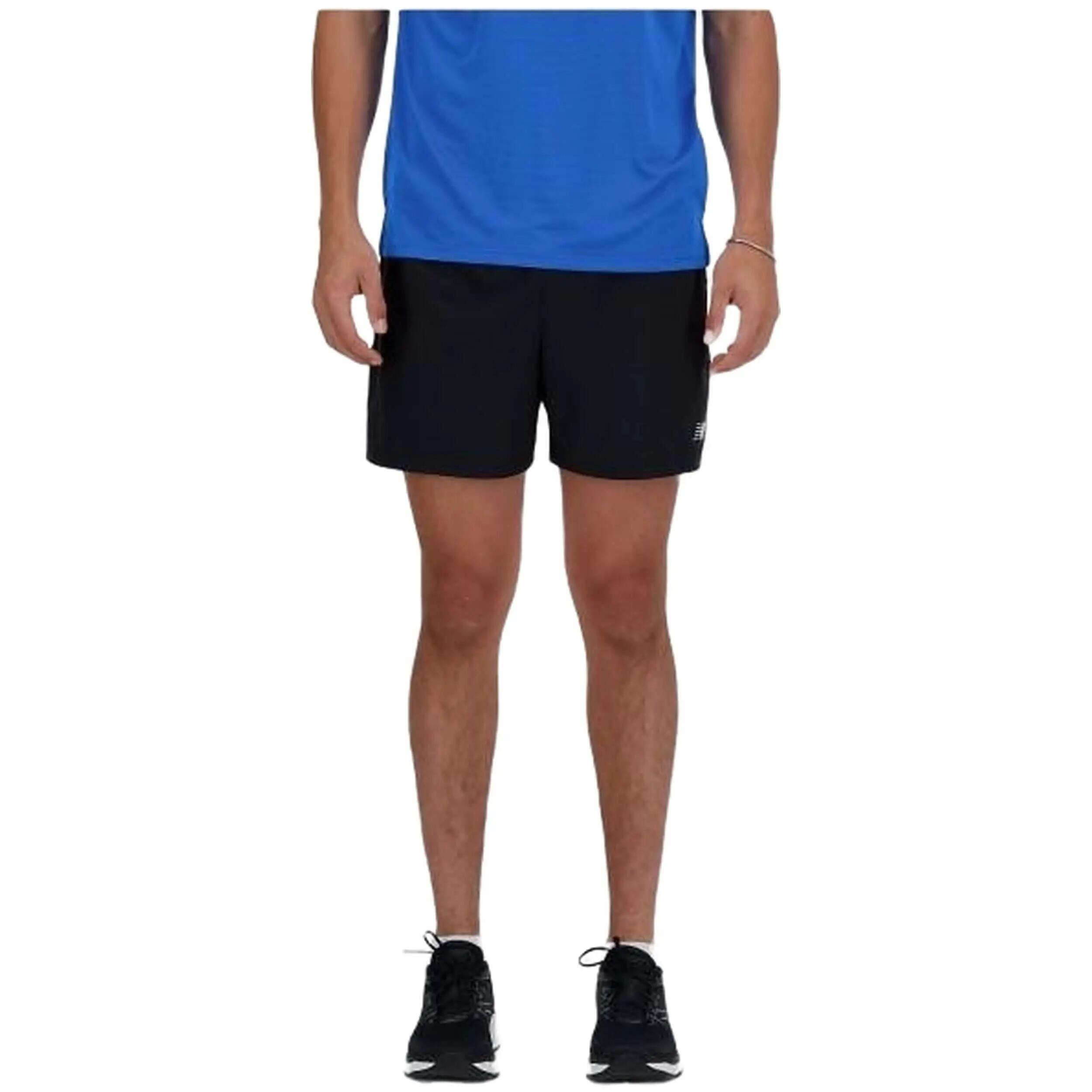 1282 Pantaloncini sportivi essenziali unisex da 5 pollici - NB DRY - Nero 1/6