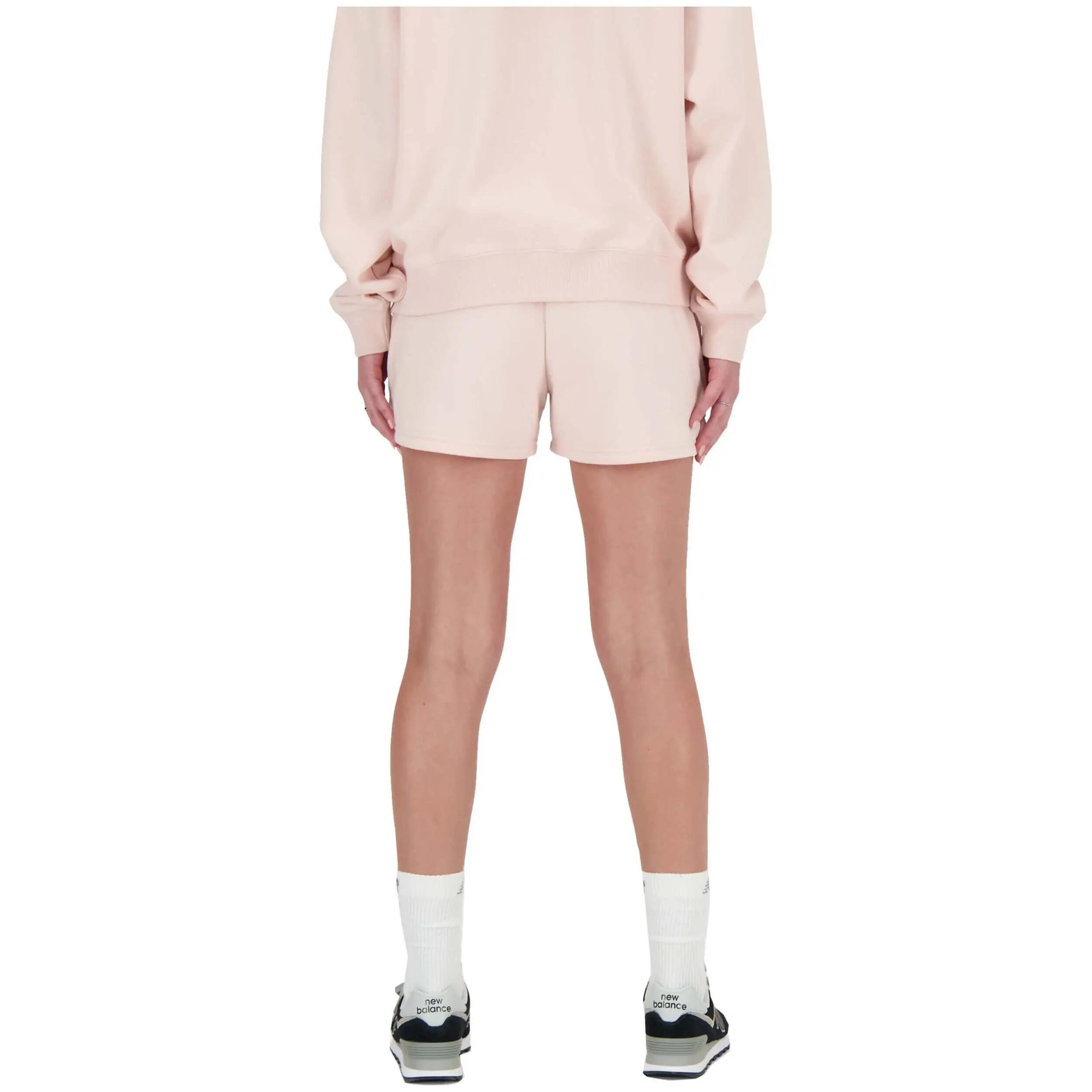 Bermuda shorts for Women New Balance sport ess french terry Pink 2/4