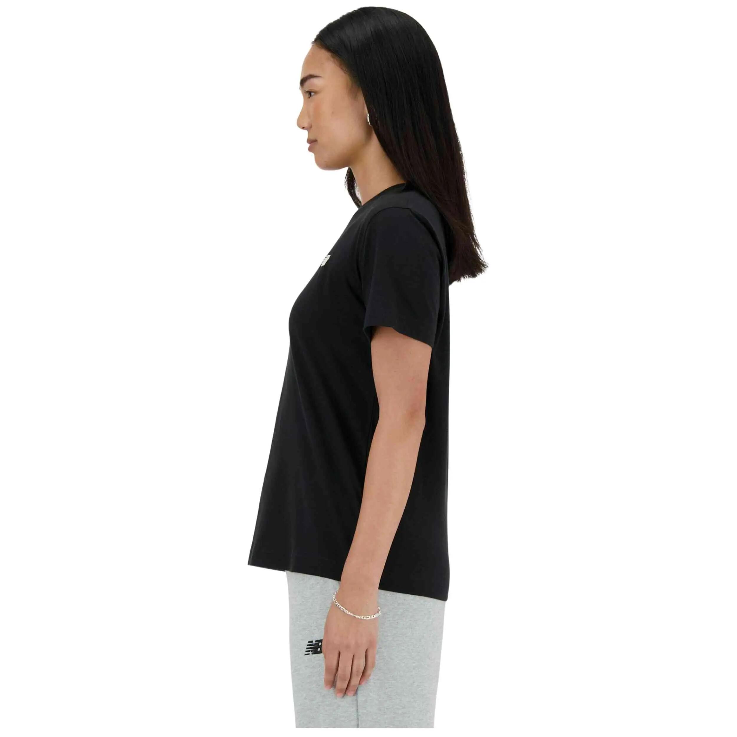 Maglietta in jersey Small Logo T-Shirt 1282 Unisex Donna, Nero, Small 3/6