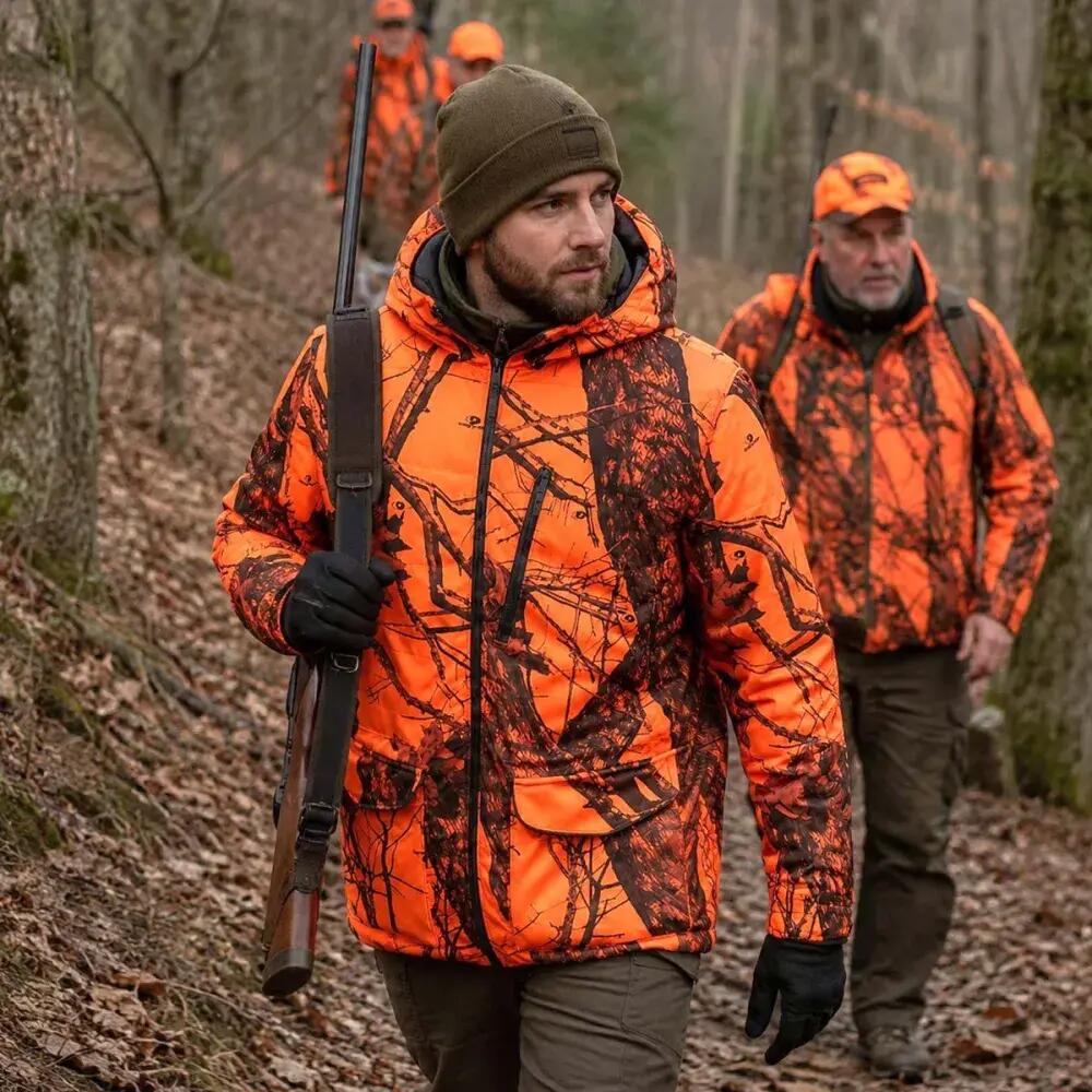Doudoune Réversible STAGUNT Alaskan Kaki Orange Blaze 5/5