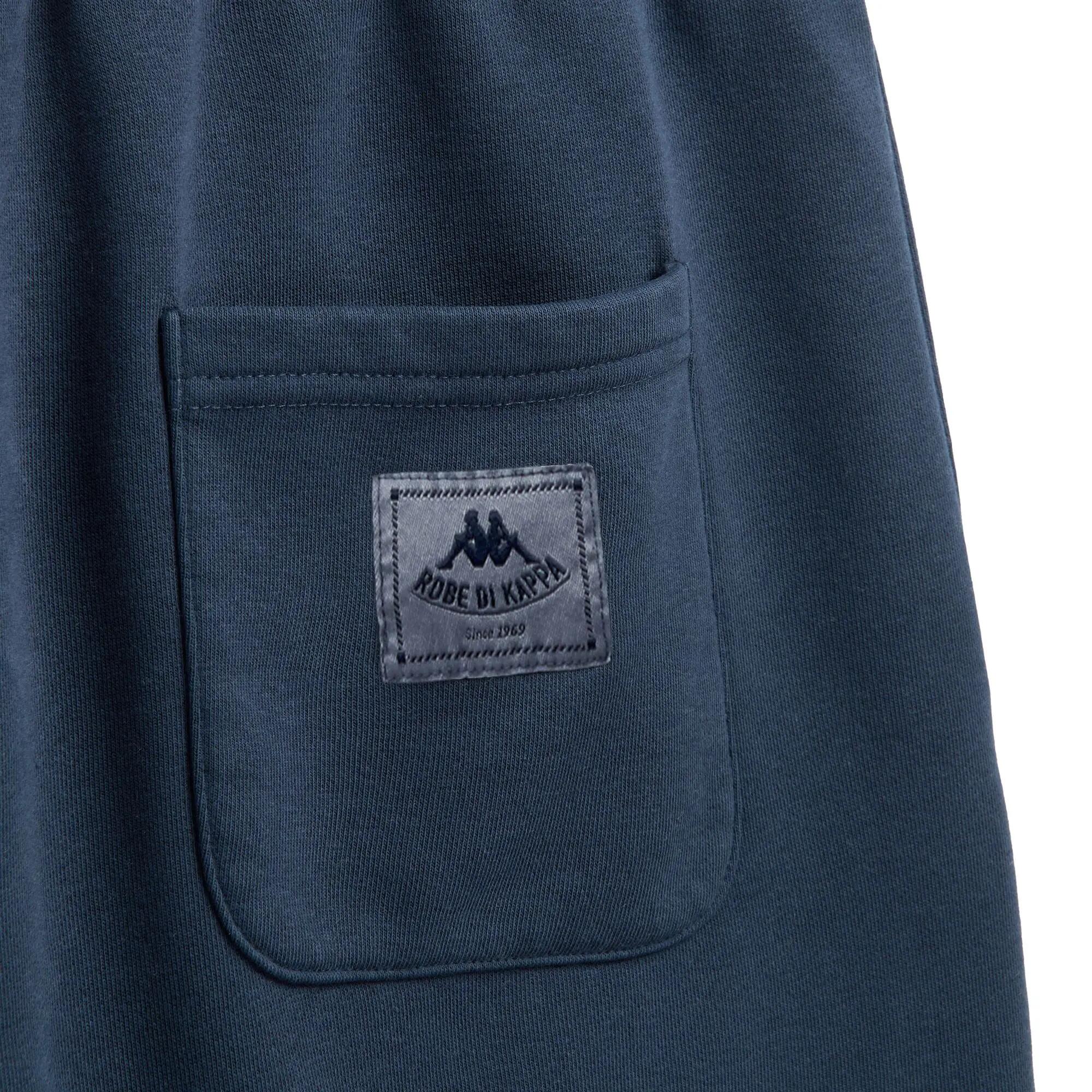 Pantaloncini sportivi da uomo in cotone blu da casual 3/6