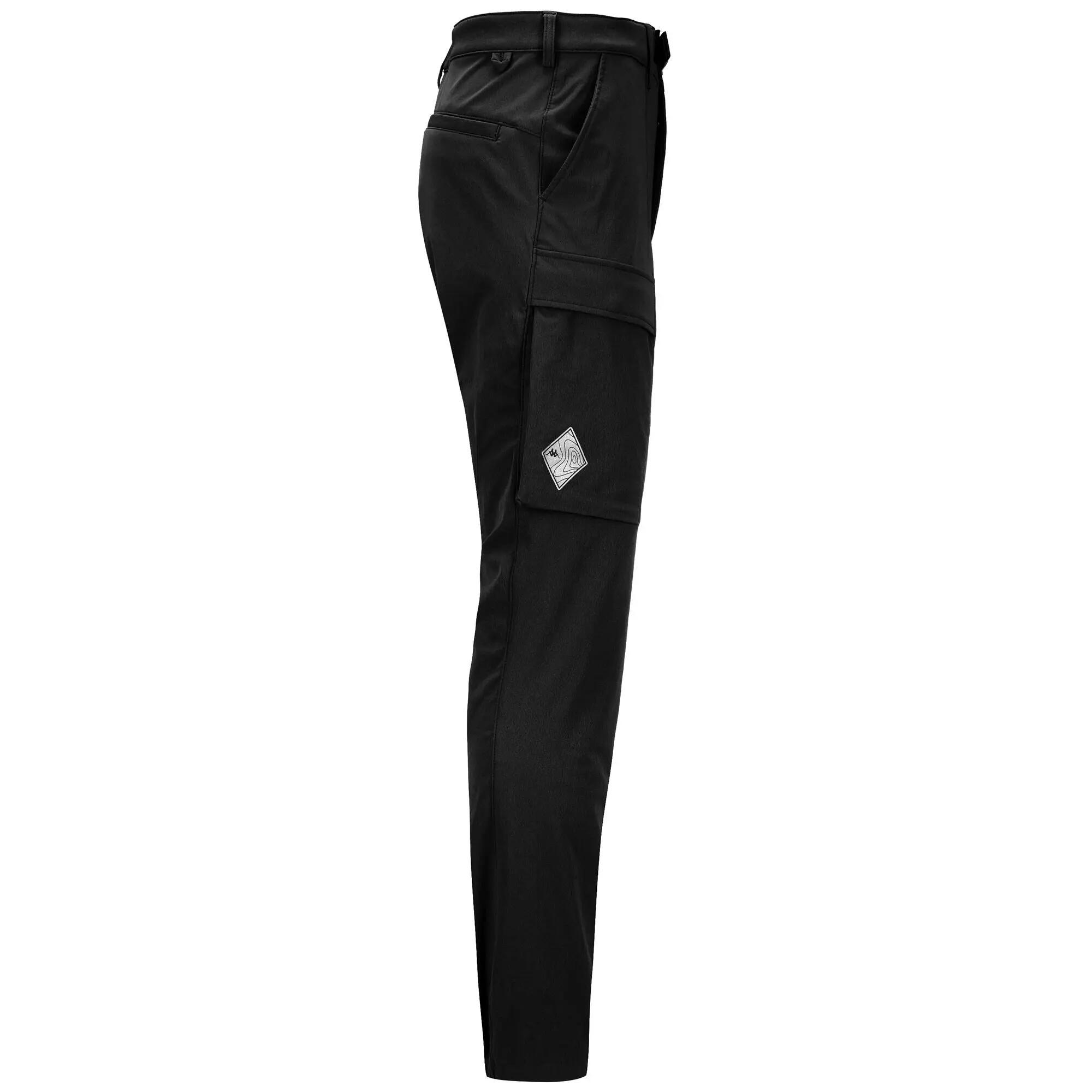 Pantaloni tuta da uomo in nylon nero da outdoor 2/5