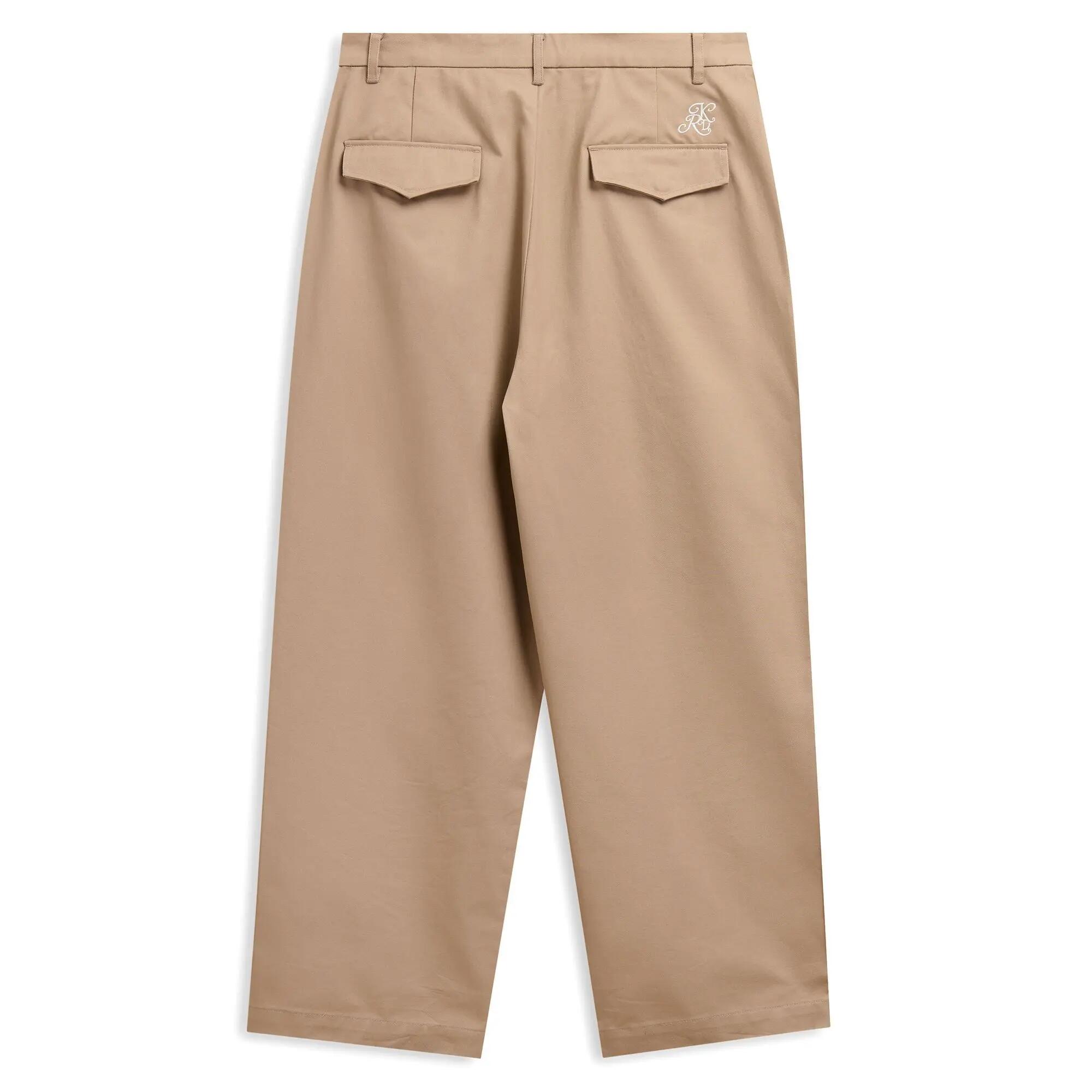 Pantaloni da uomo in cotone beige da casual 2/5