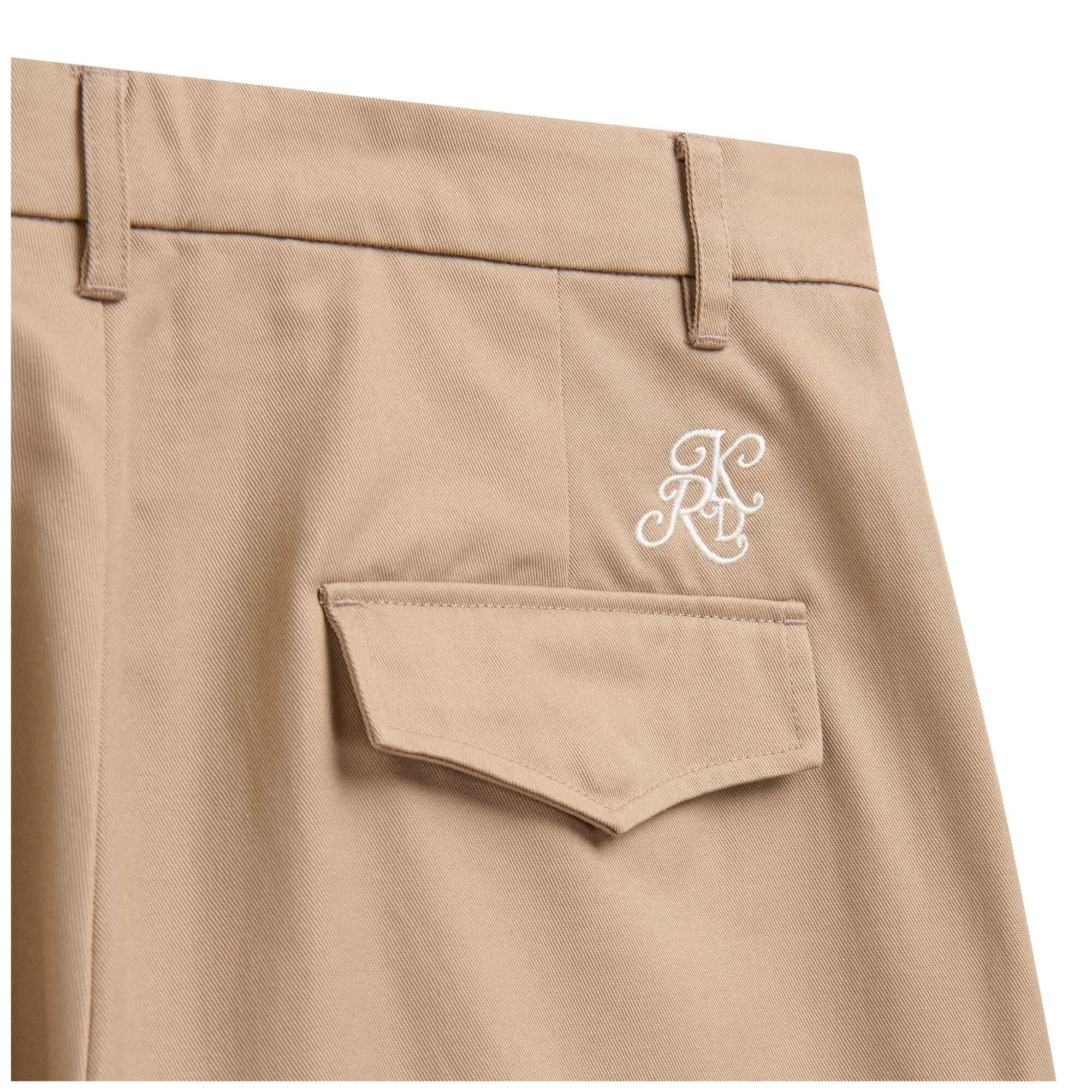 Pantaloni da uomo in cotone beige da casual 4/5