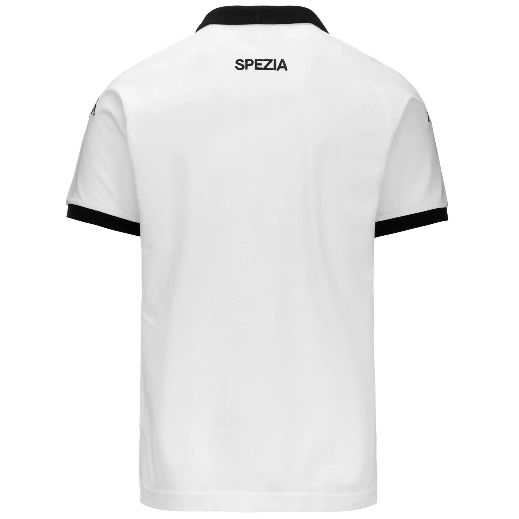 Polo da uomo in cotone bianco da calcio 3/5
