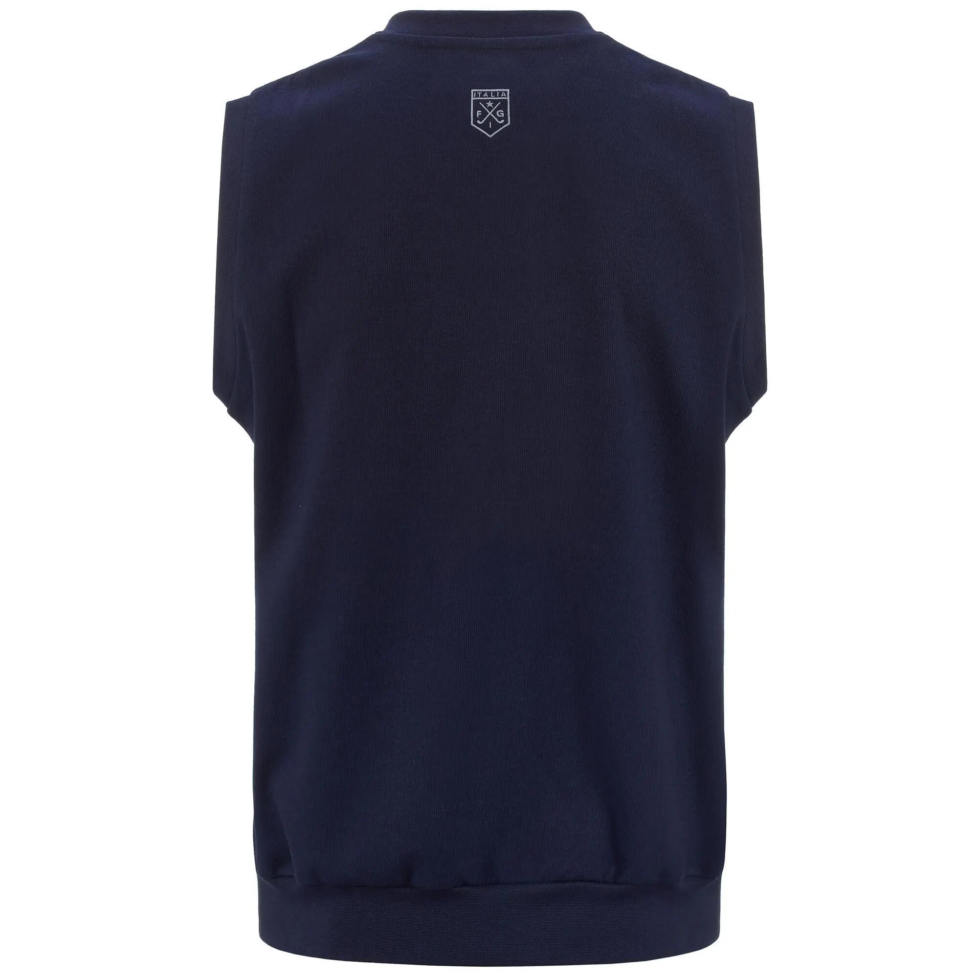 Maglione da bambino/a in poliestere blu da golf 3/5