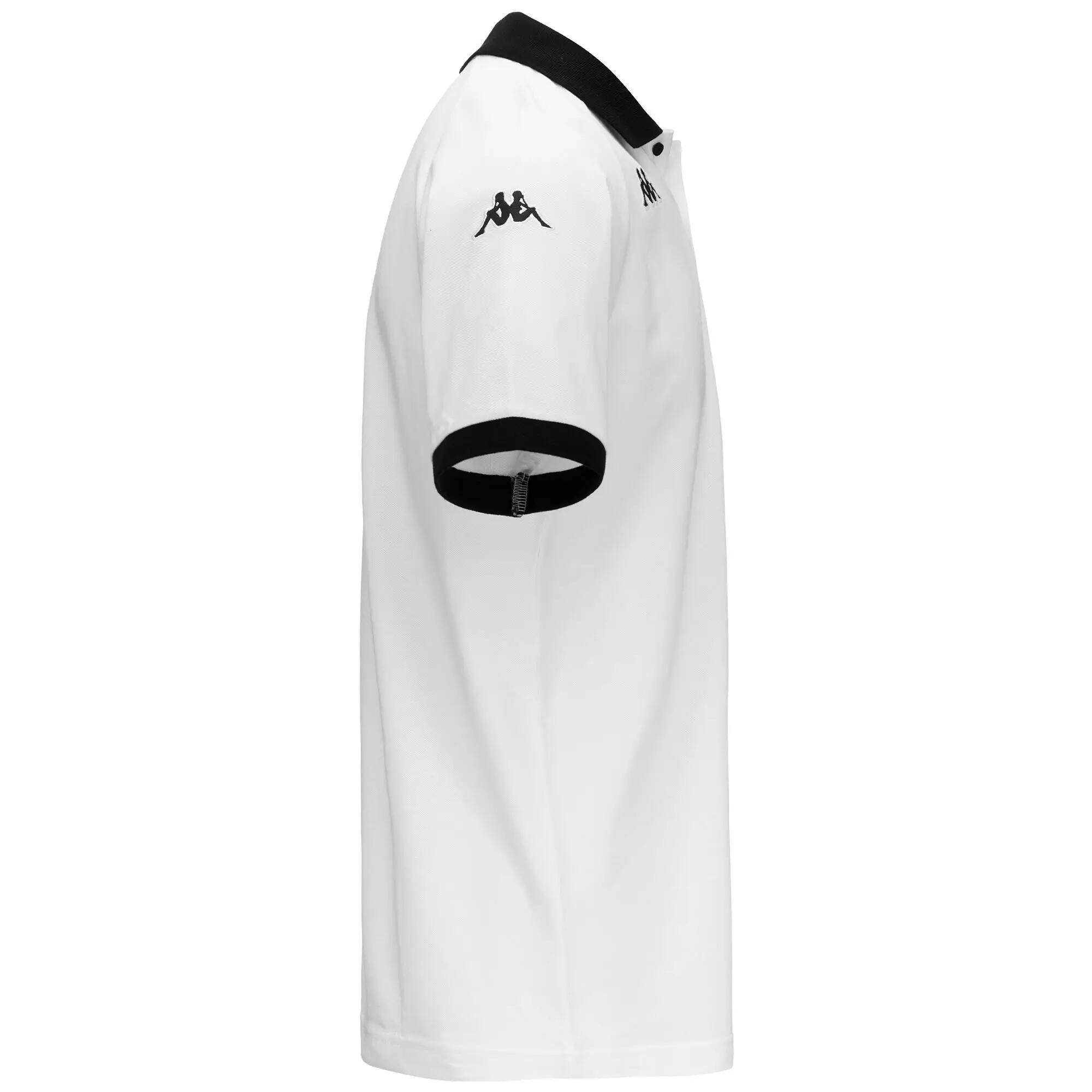 Polo da uomo in cotone bianco da calcio 2/5