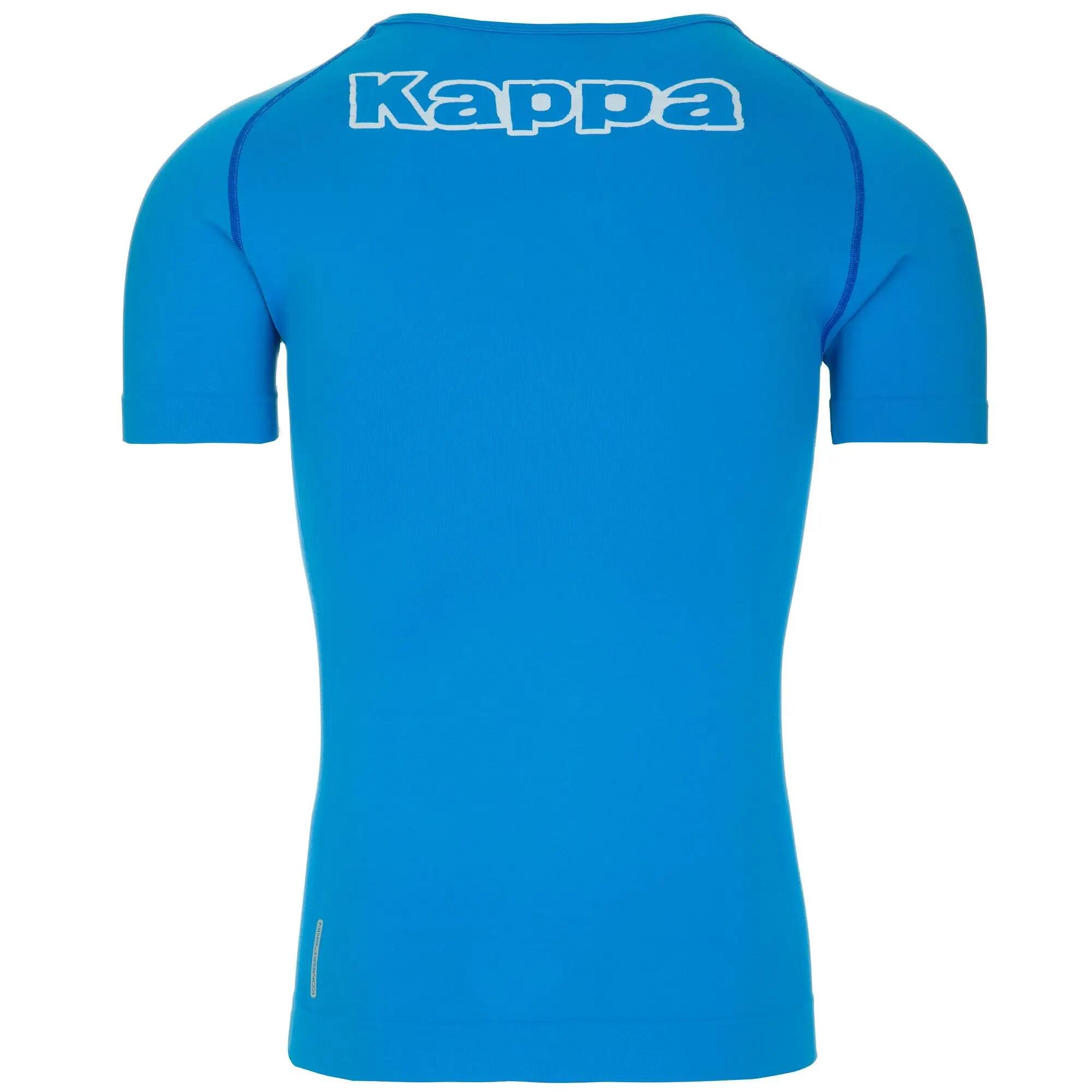 T-shirt da uomo in poliammide blu da calcio 2/4