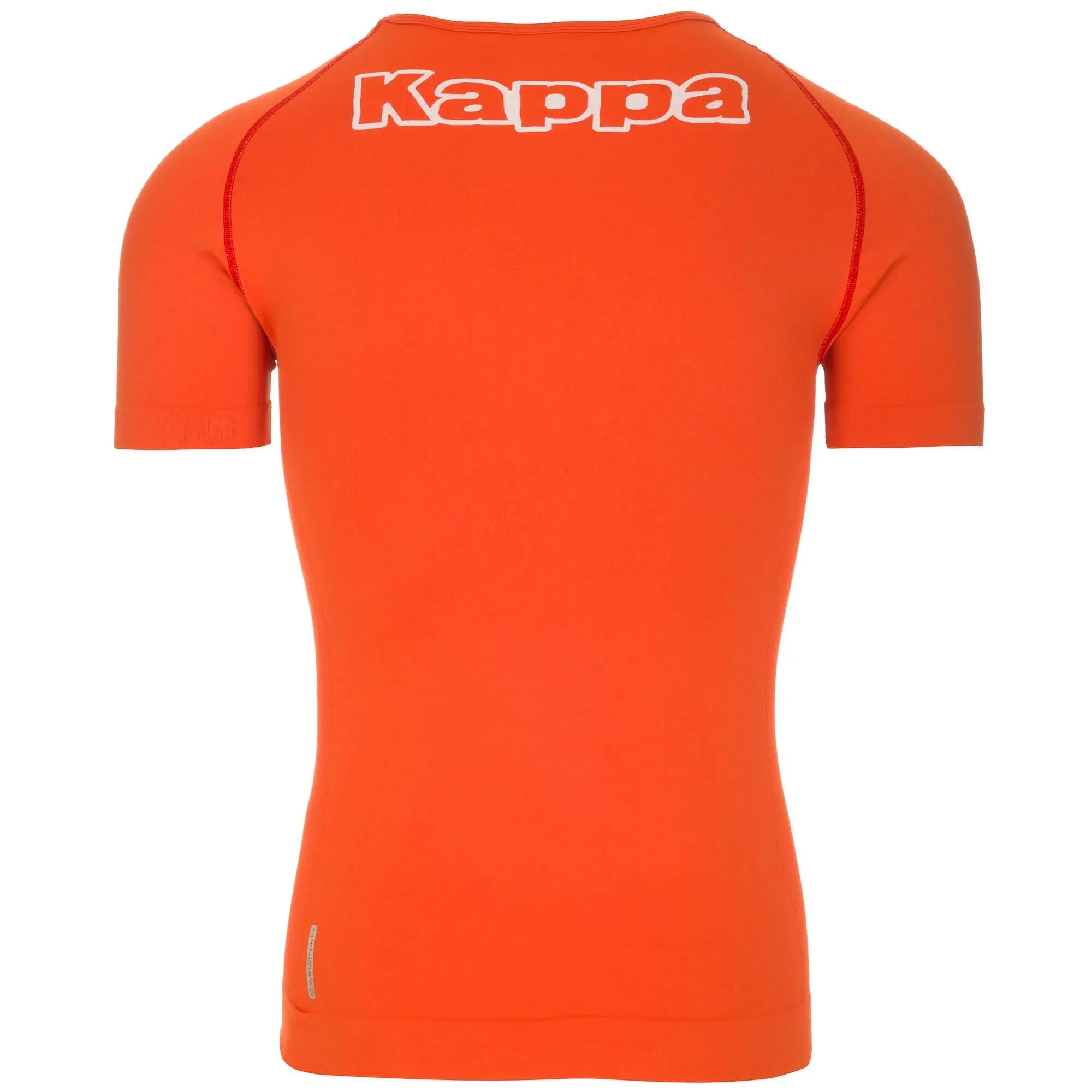 T-shirt da uomo in poliammide arancione da calcio 2/4