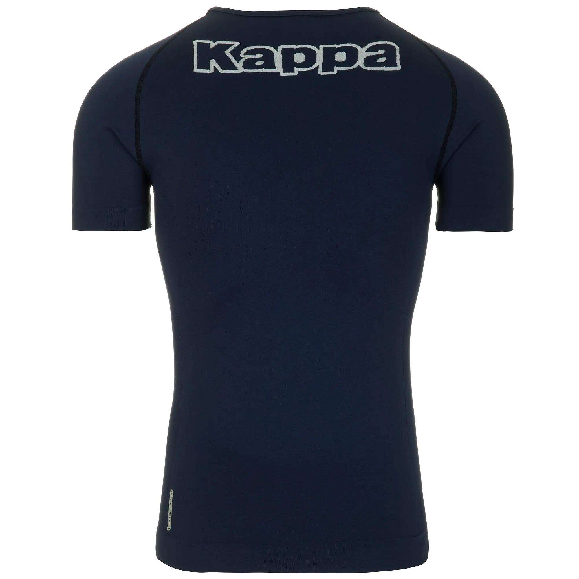 T-shirt da uomo in poliammide blu da calcio 2/4