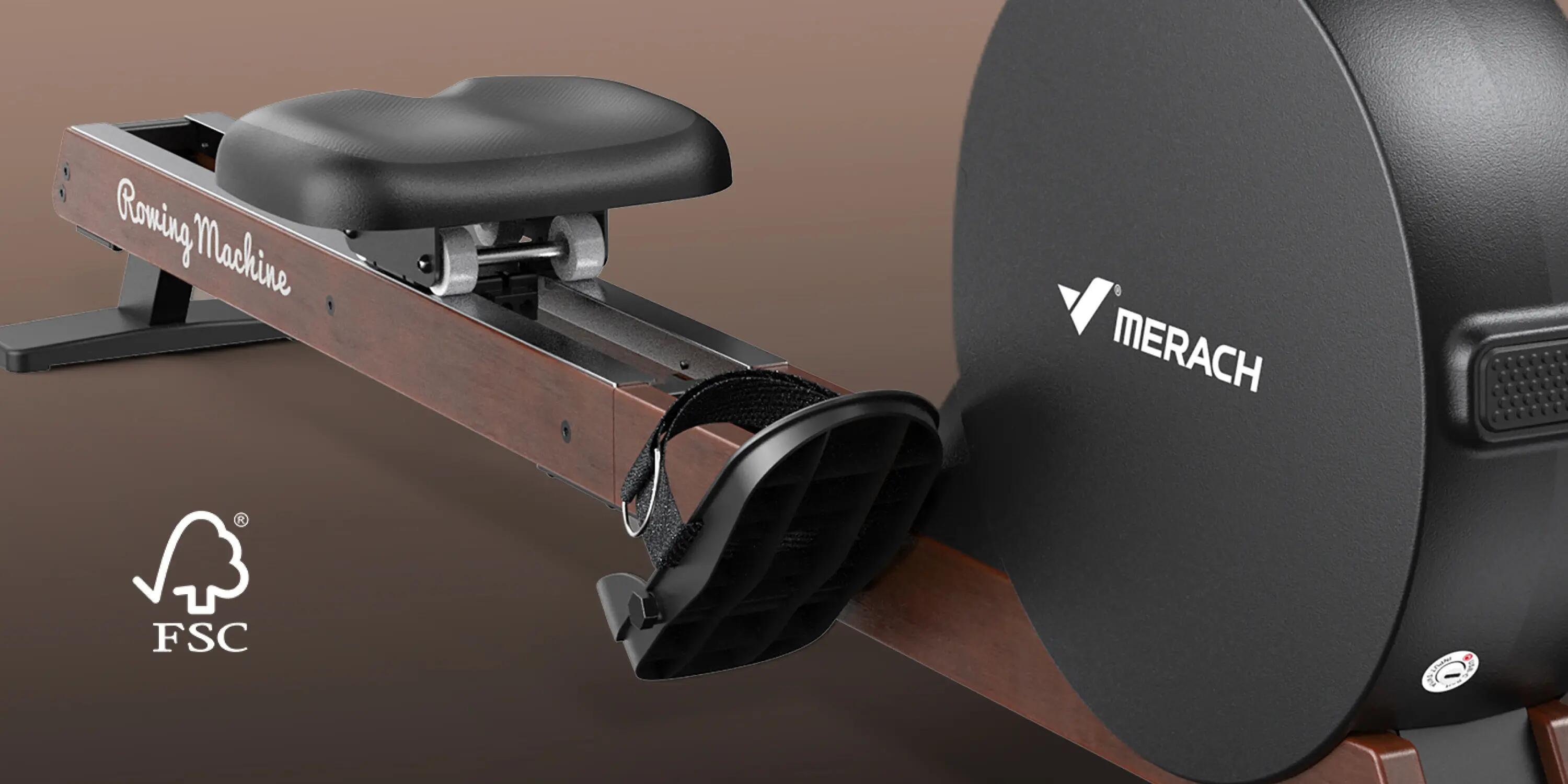 Rameur Magnétique Auto-Alimenté - 16 Niveaux - BLUETOOTH - Résistance 60 KG 8/10