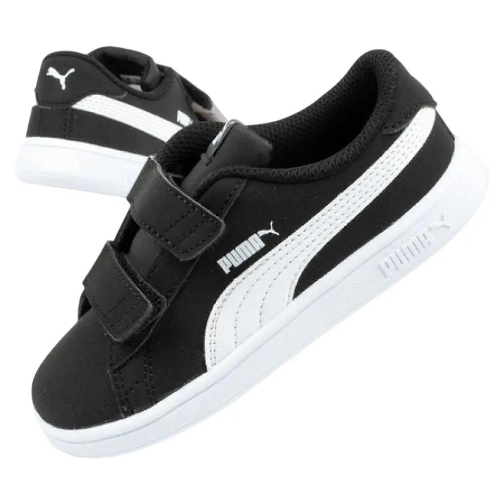 Scarpe Pelle Ecologica Bambini Puma Smash V2 Nero 6/7