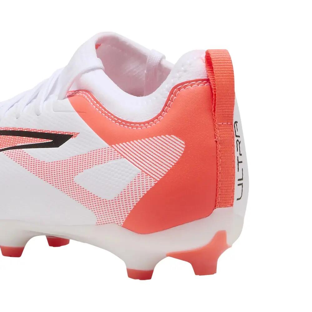 Chaussures De Foot Pour Terrain Ferme ULTRA MATCH Enfant (Blanc / Orange) 6/6