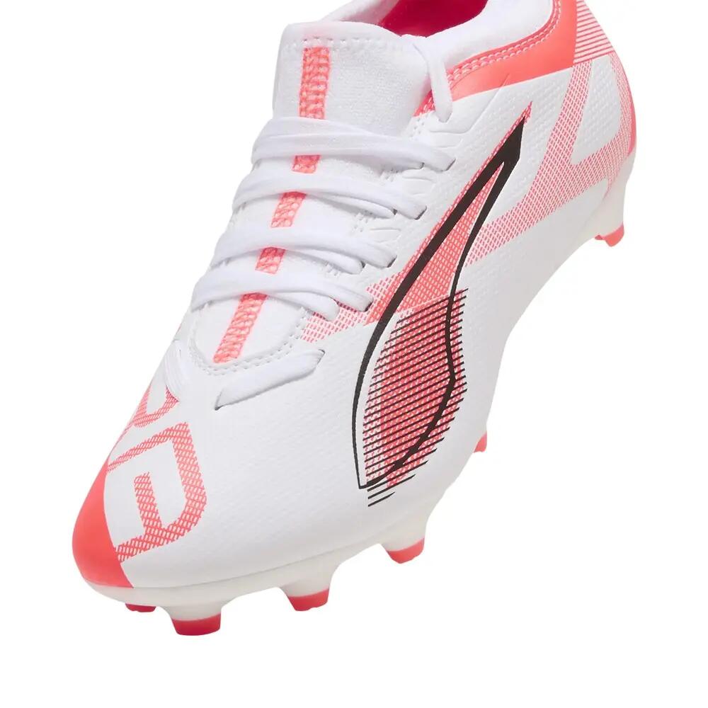 Chaussures De Foot Pour Terrain Ferme ULTRA MATCH Enfant (Blanc / Orange) 5/6