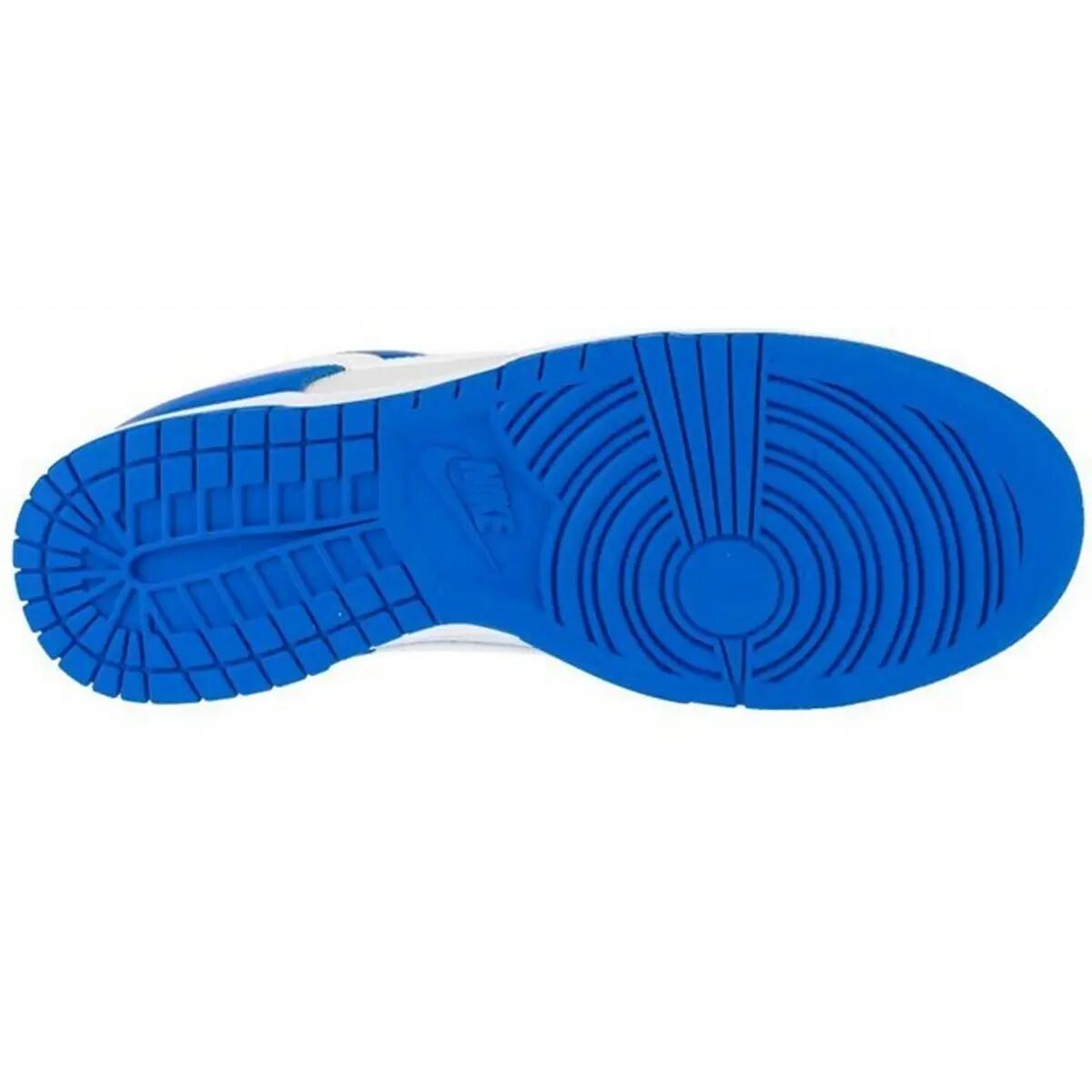 Scarpe Sportive Pelle Uomo Nike Dunk Bianco Blu 4/4