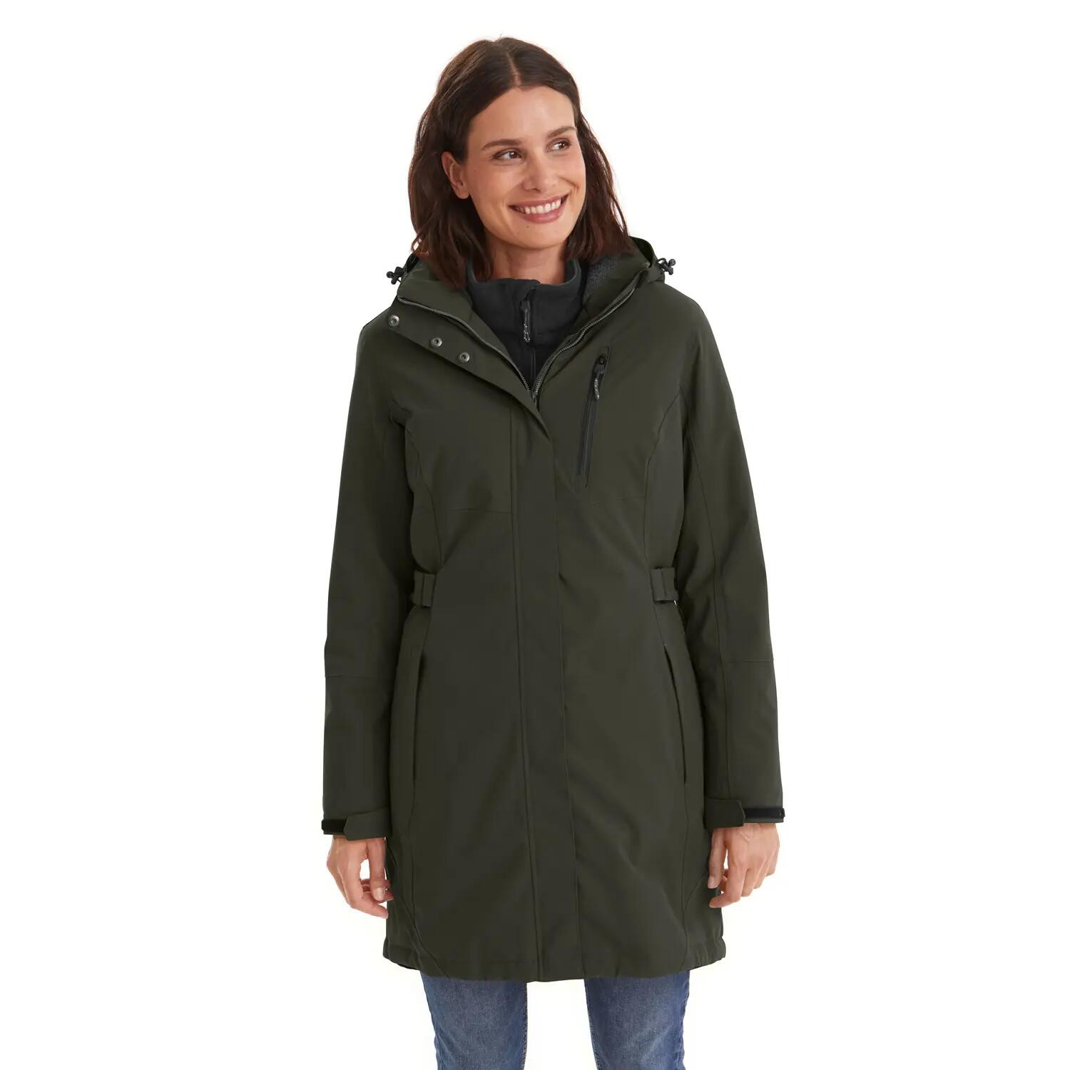 Killtec KOW 165 Parka - Womens - Dark Olive 3/11