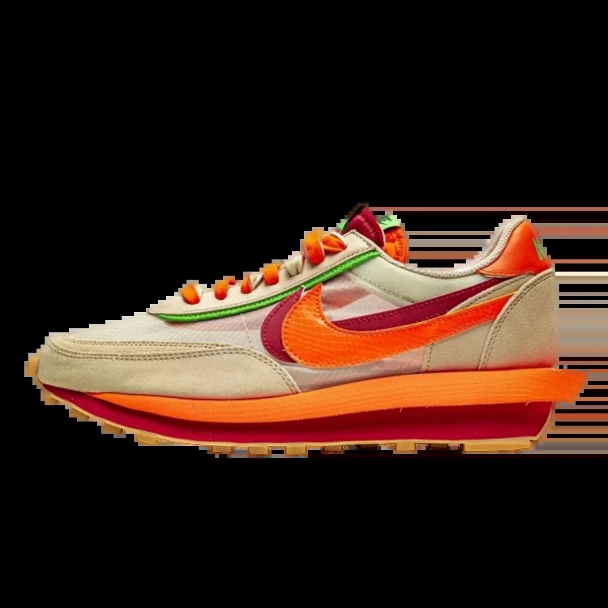 Zapatillas  LD Waffle Sacai Clot Net Orange Blaze 1/4