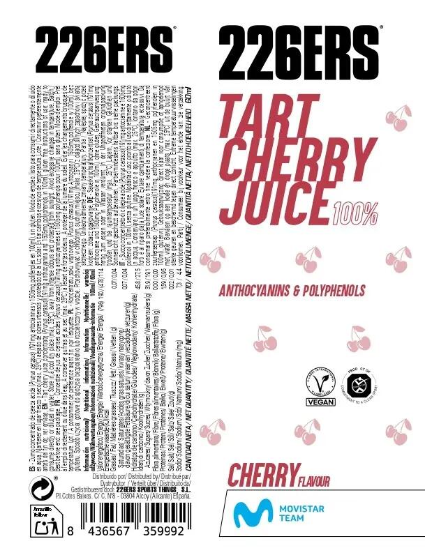 TART CHERRY JUICE Pack 6x60ml 6/6