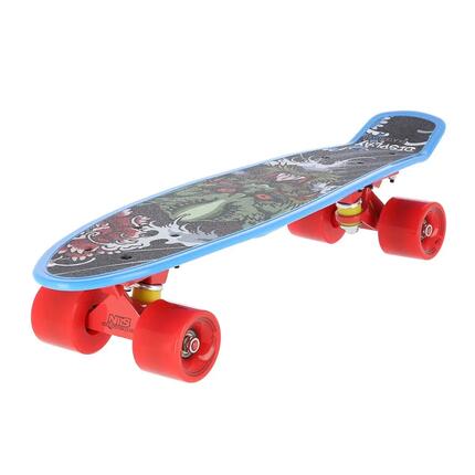 Skateboard Motif/style Dragon CRUDE (Bleu)