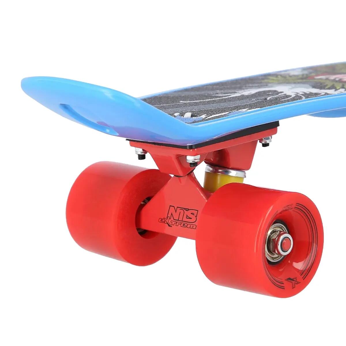 Skateboard Motif/style Dragon CRUDE (Bleu) 7/7