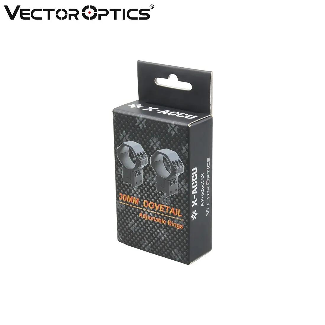 Montagens Vector Optics X-Accu 2Pcs 30mm 9-11mm Dovetail Elevação Ajus 4/4