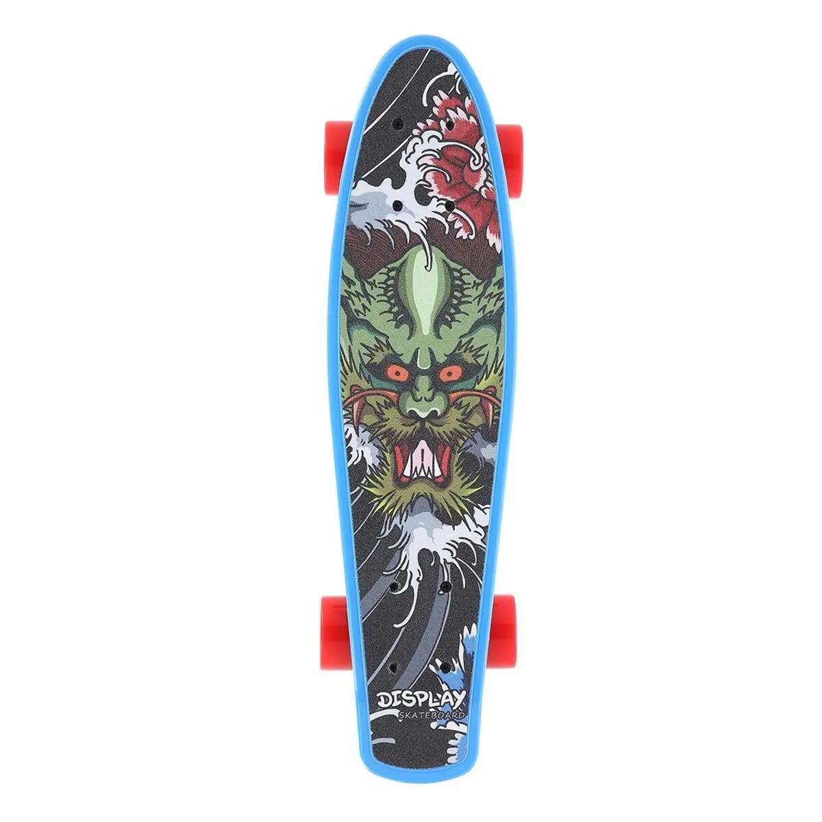 Skateboard Motif/style Dragon CRUDE (Bleu) 3/7