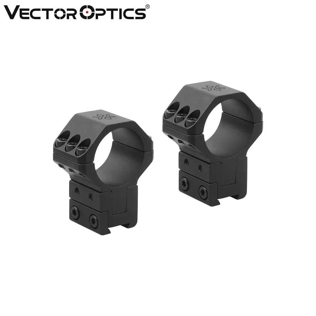Montagens Vector Optics X-Accu 2Pcs 30mm 9-11mm Dovetail Elevação Ajus 2/4