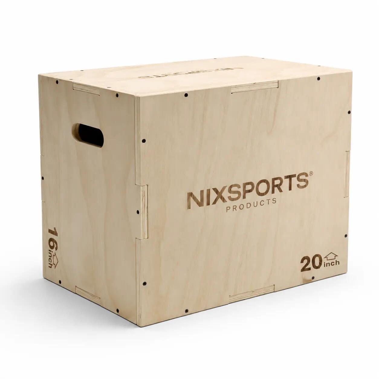 Caisse pliométrique en bois trois hauteurs 1/7