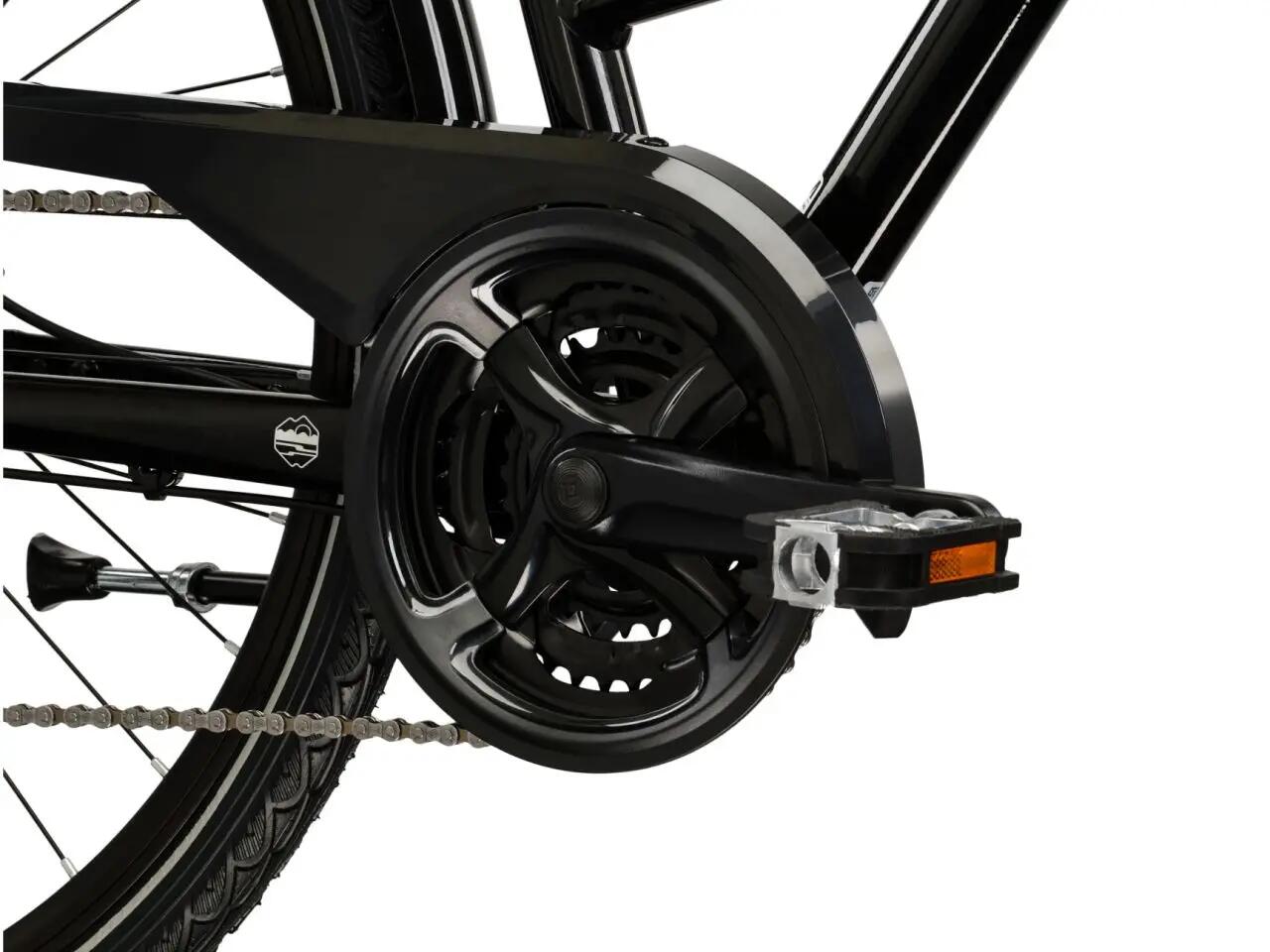 Rower trekkingowy damski Kross Trans 4.0 28" M (17") 24 biegi czarny/srebrny 6/7
