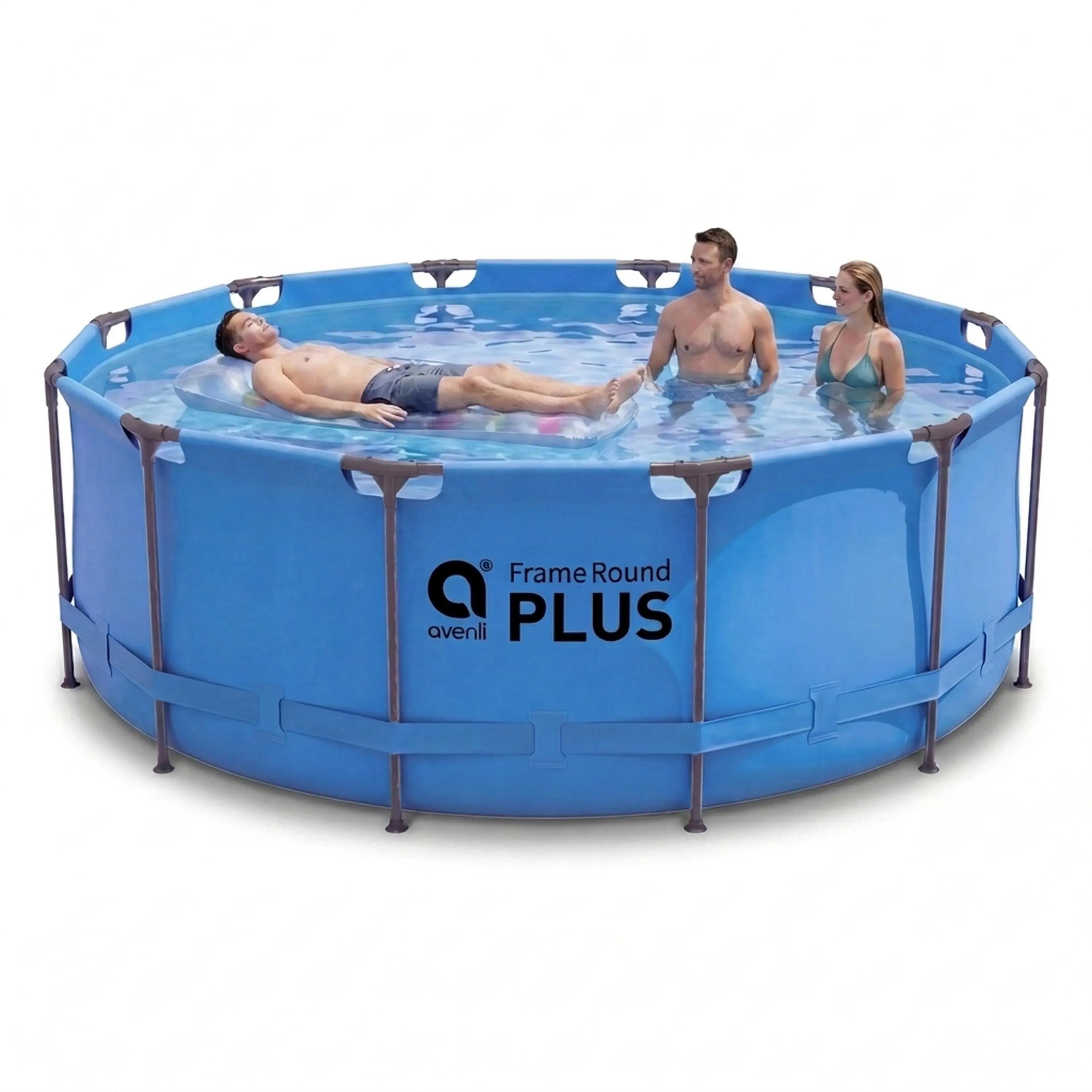 Frame Pool Ersatzpool rund 366x100 cm blau ohne Filterpumpe 3/15