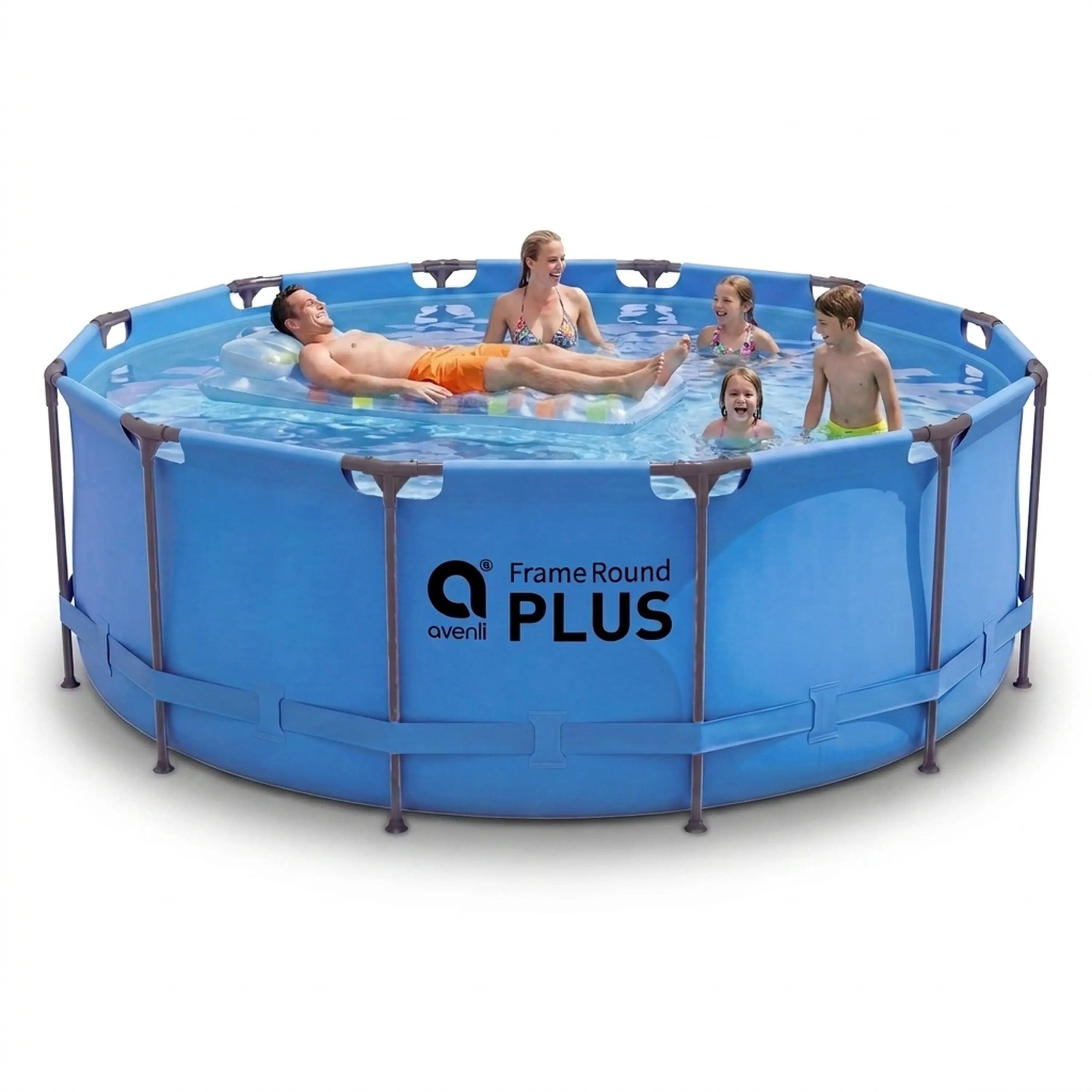 Frame Pool Ersatzpool rund 366x100 cm blau ohne Filterpumpe 2/15