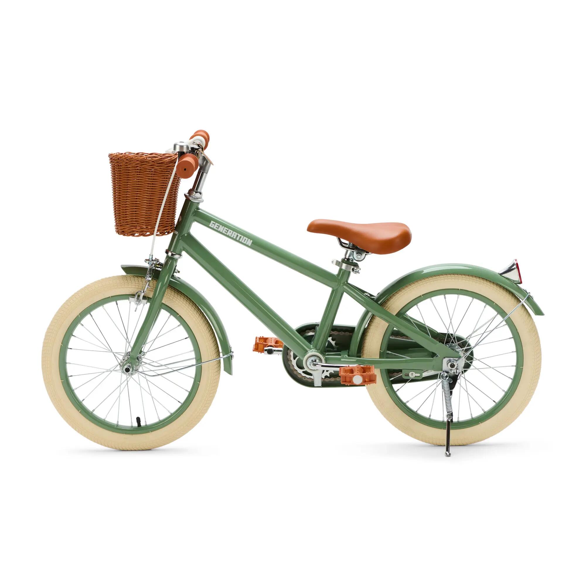 Generation Retro 16 pouces Vert – Vélo Enfant avec Panier 4/5