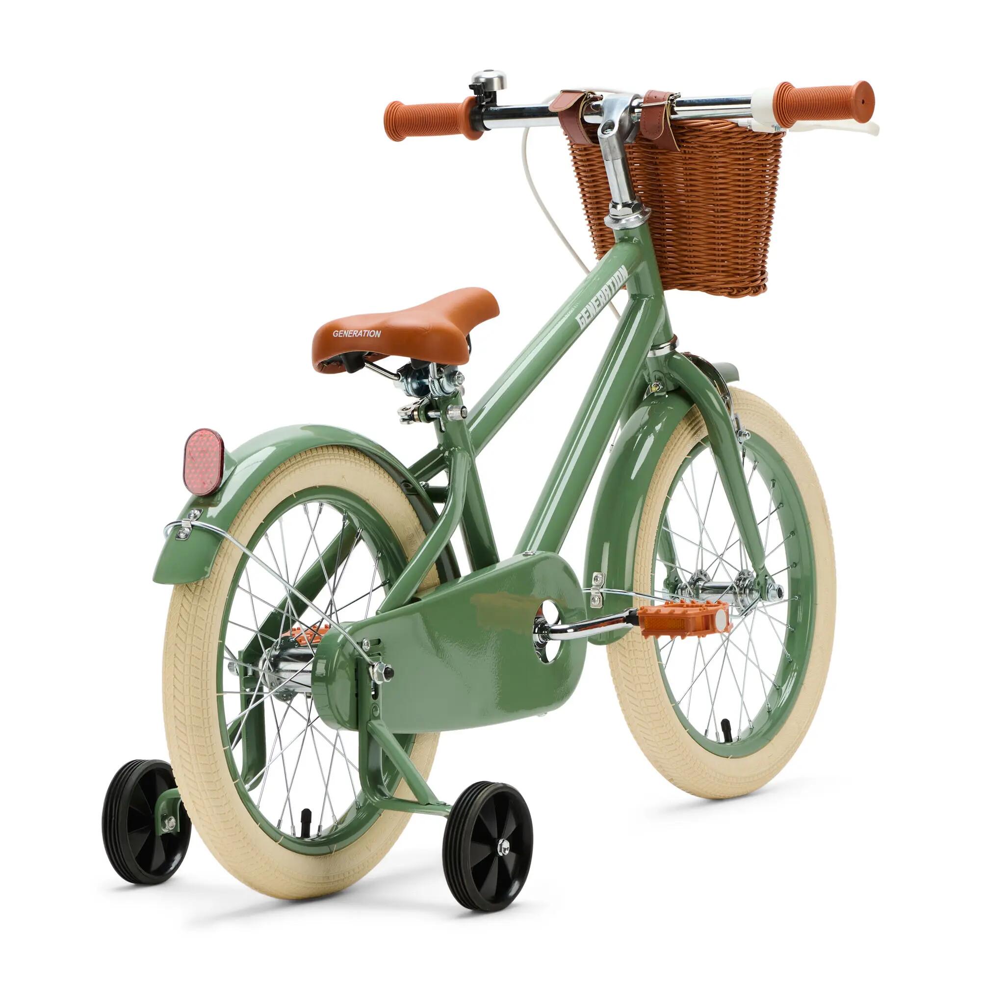 Generation Retro 16 pouces Vert – Vélo Enfant avec Panier 3/5
