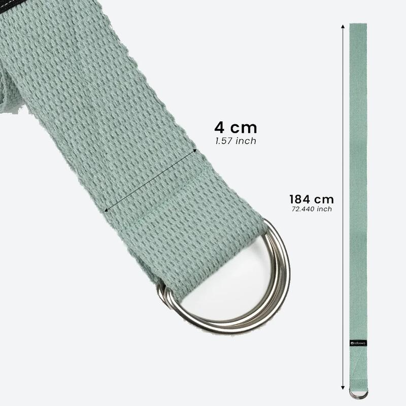 Rebuwo Yoga ve Pilates Kemeri 184 cm - Su Yeşili