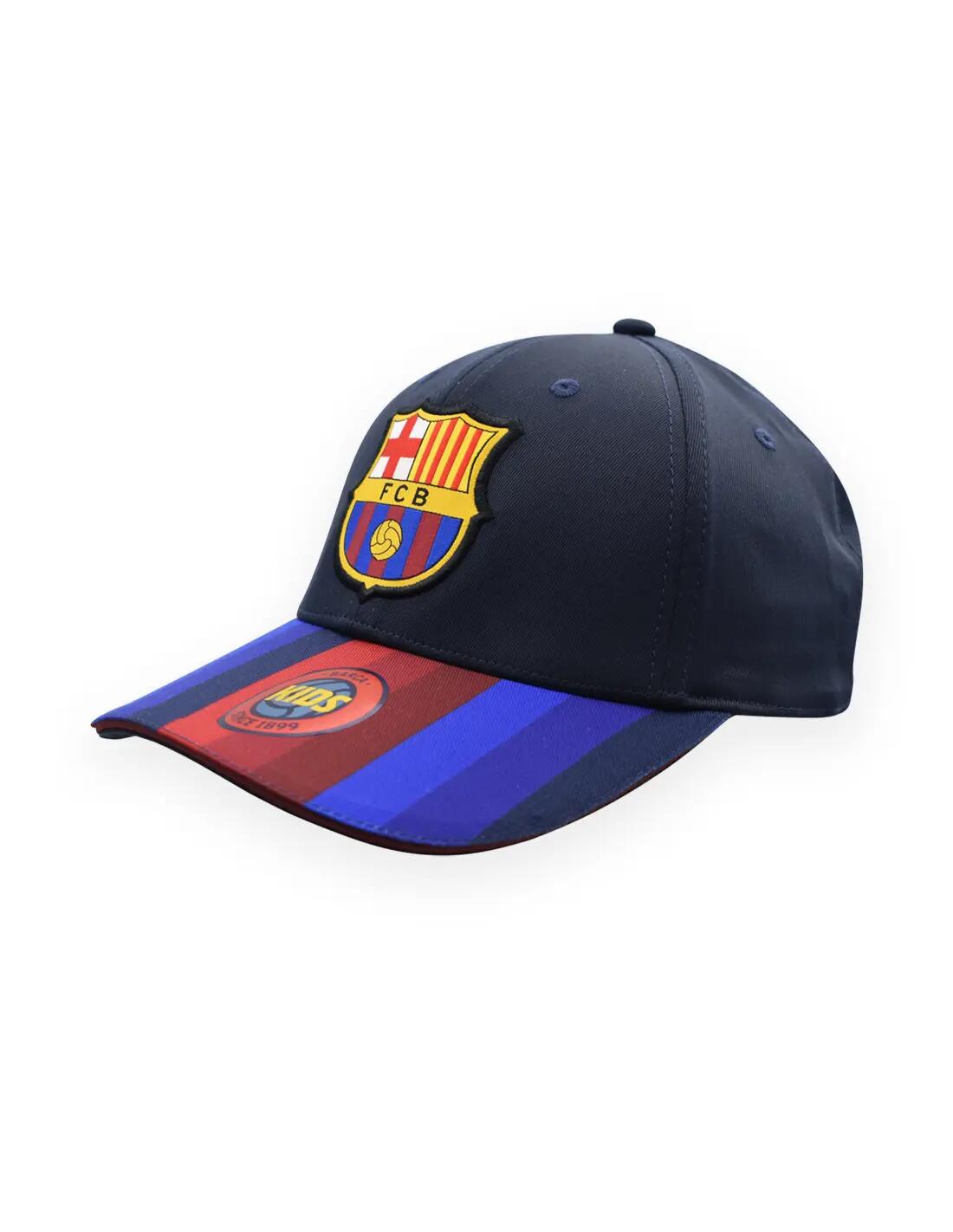 Gorra FC Barcelona Niño Visera Blaugrana 3/6