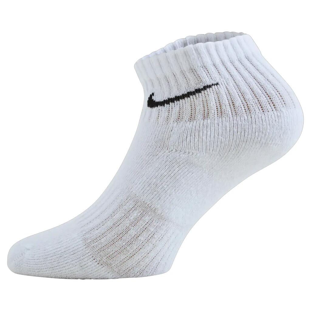 Unisex Adult Cushioned Everyday Ankle Socks (Pack of 3) (White)