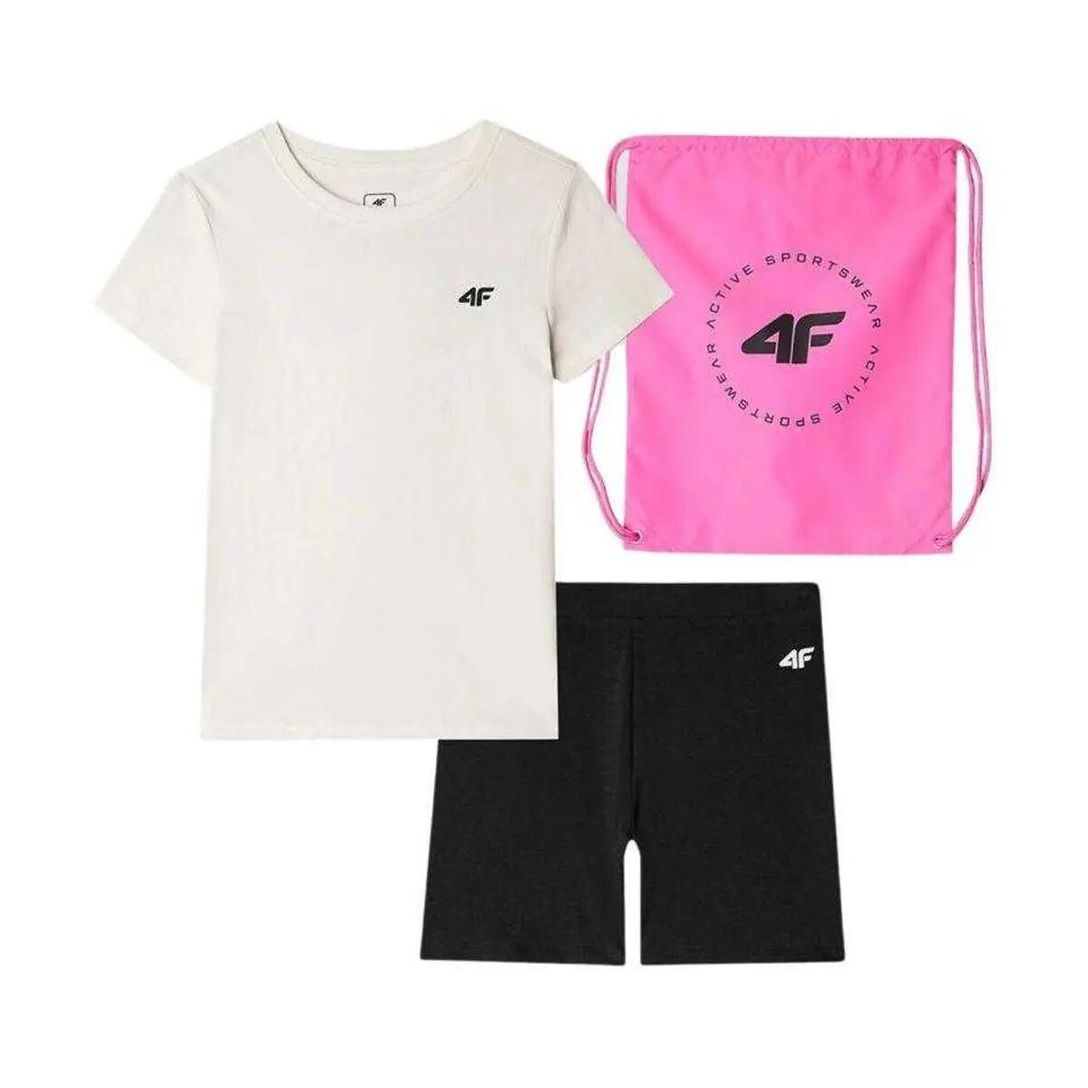 Set De Sport F019 Enfant (Blanc / Noir / Rose) 3/6