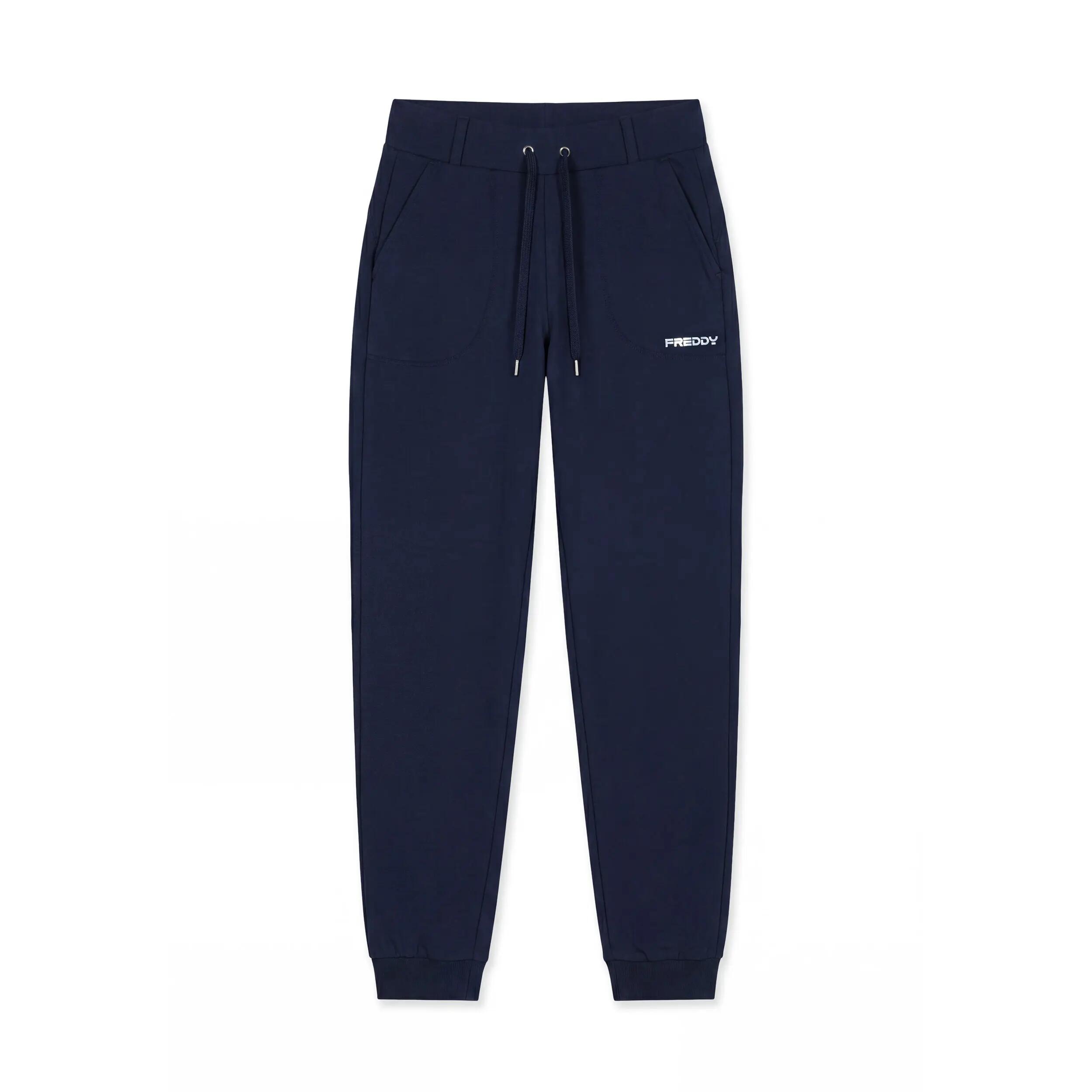 Pantalon de jogging pour femmes avec poches cousues et bandes aux chevilles 1/3
