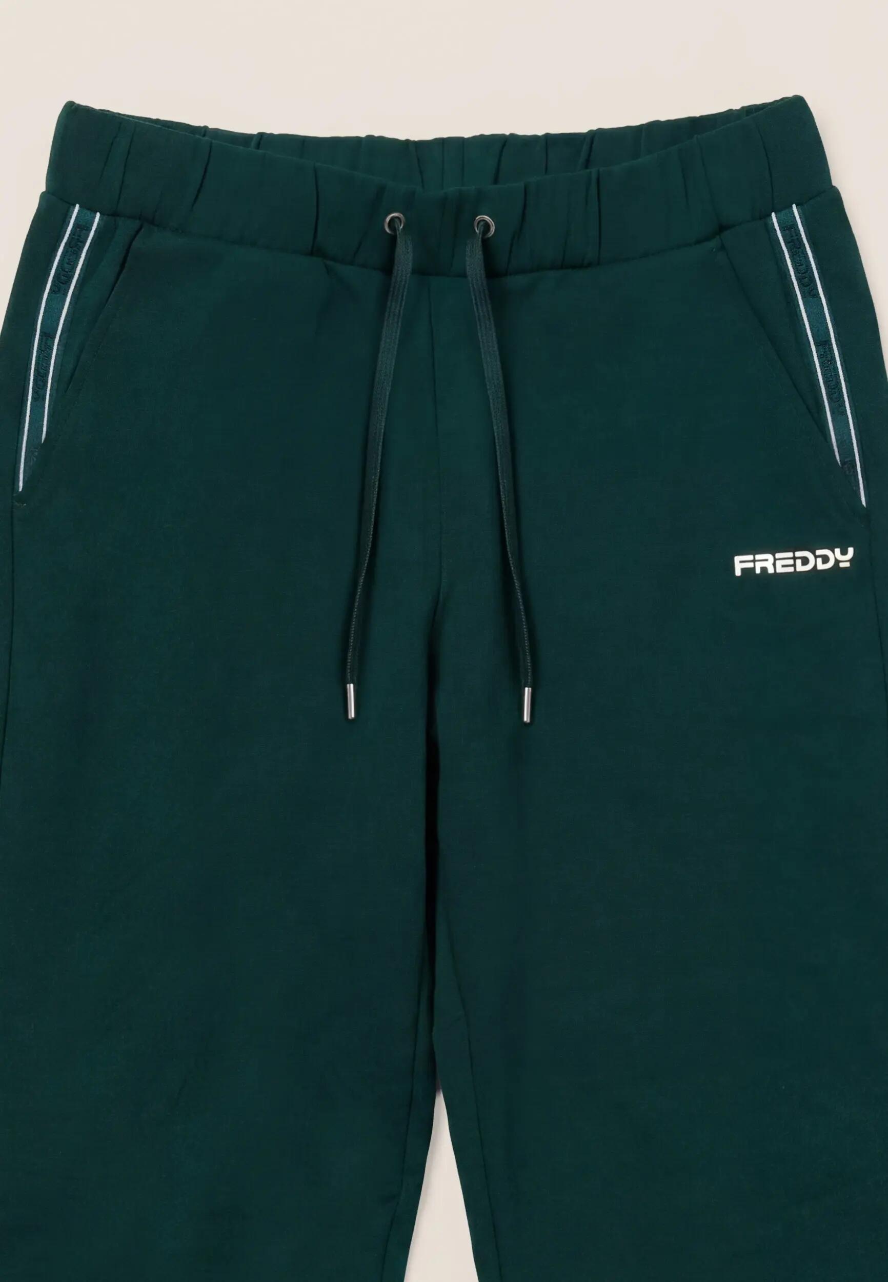 Pantaloni regular "Soft-Touch" con fianchi logati 3/3