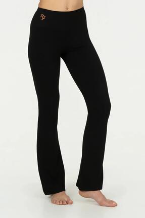 Pantalon de Yoga et Pilates Anandafied avec jambes évasées sur les hanches- Noir