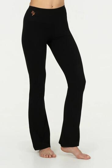 Pantalon de Yoga/Pilates Anandafied avec jambes évasées sur les hanches - Noir