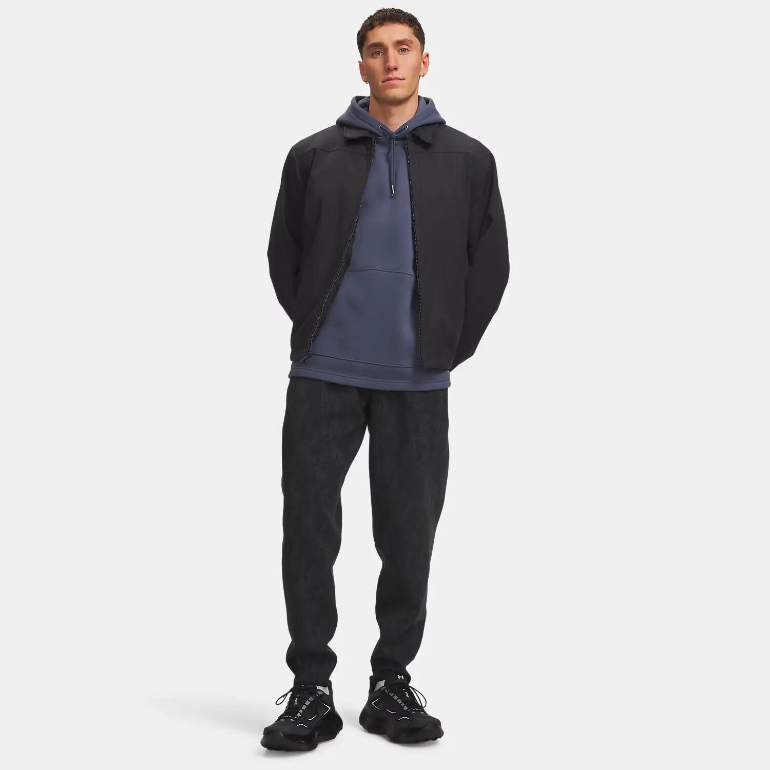 Ua Unstoppable Fleece Joggingbroek Voor Heren Zwart 5/5
