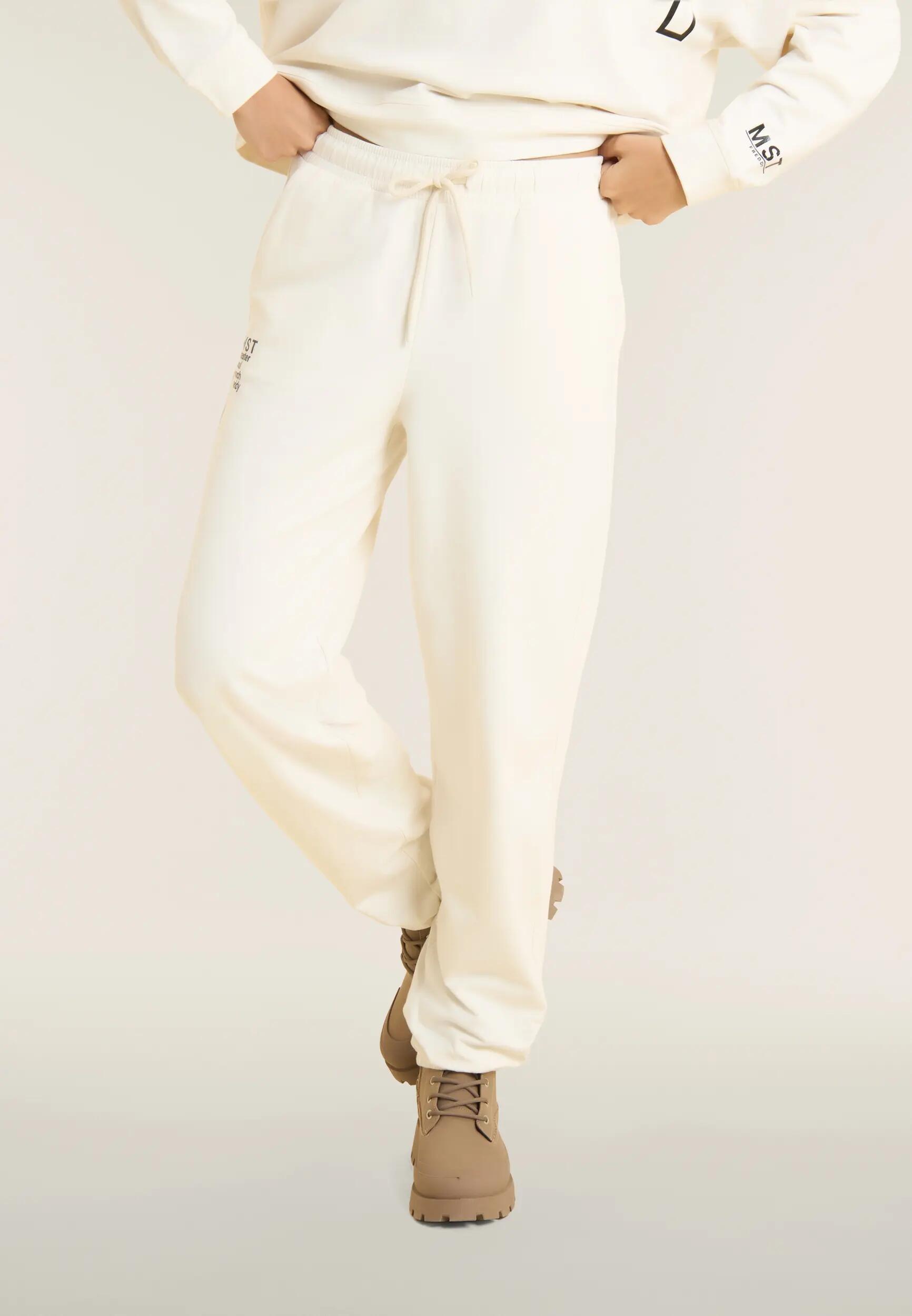 Pantaloni sportivi comfort in felpa con fondo elastico 2/4