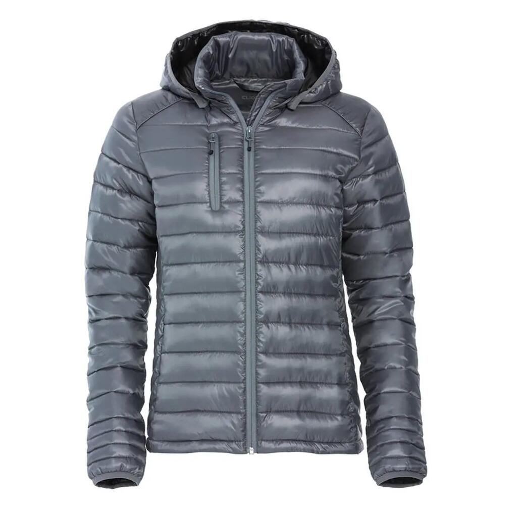 Womens/Ladies Hudson Hooded Jacket (Grey)