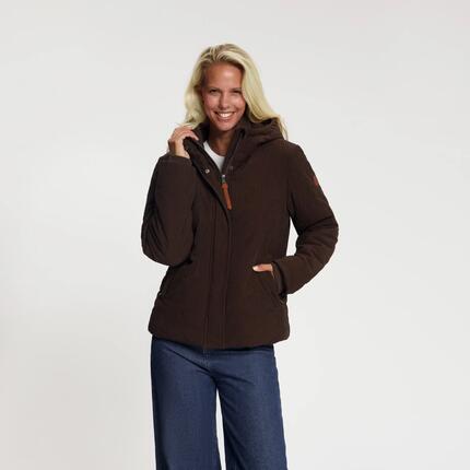 Steffy Damen – Winterjacke – Cord – Dunkelbraun