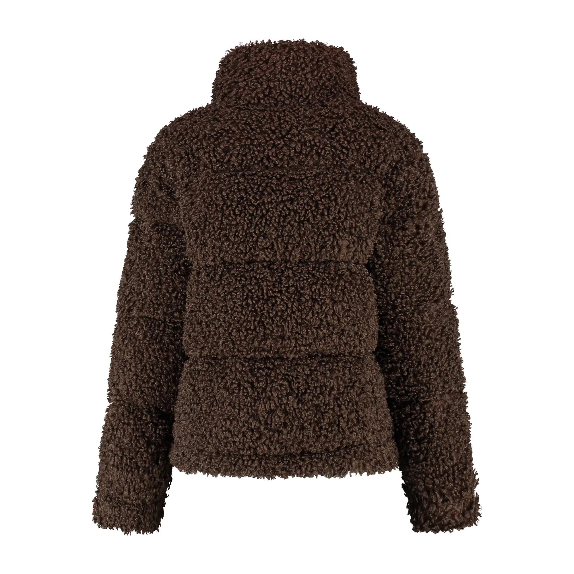Bente Dames - Pufferjas - Teddy - Donkerbruin 2/5