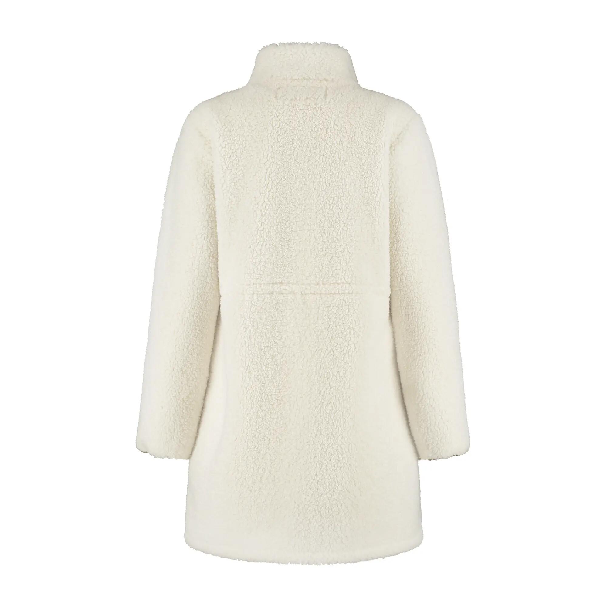 Ratan Femme - Manteau Teddy long - Blanc cassé 5/5