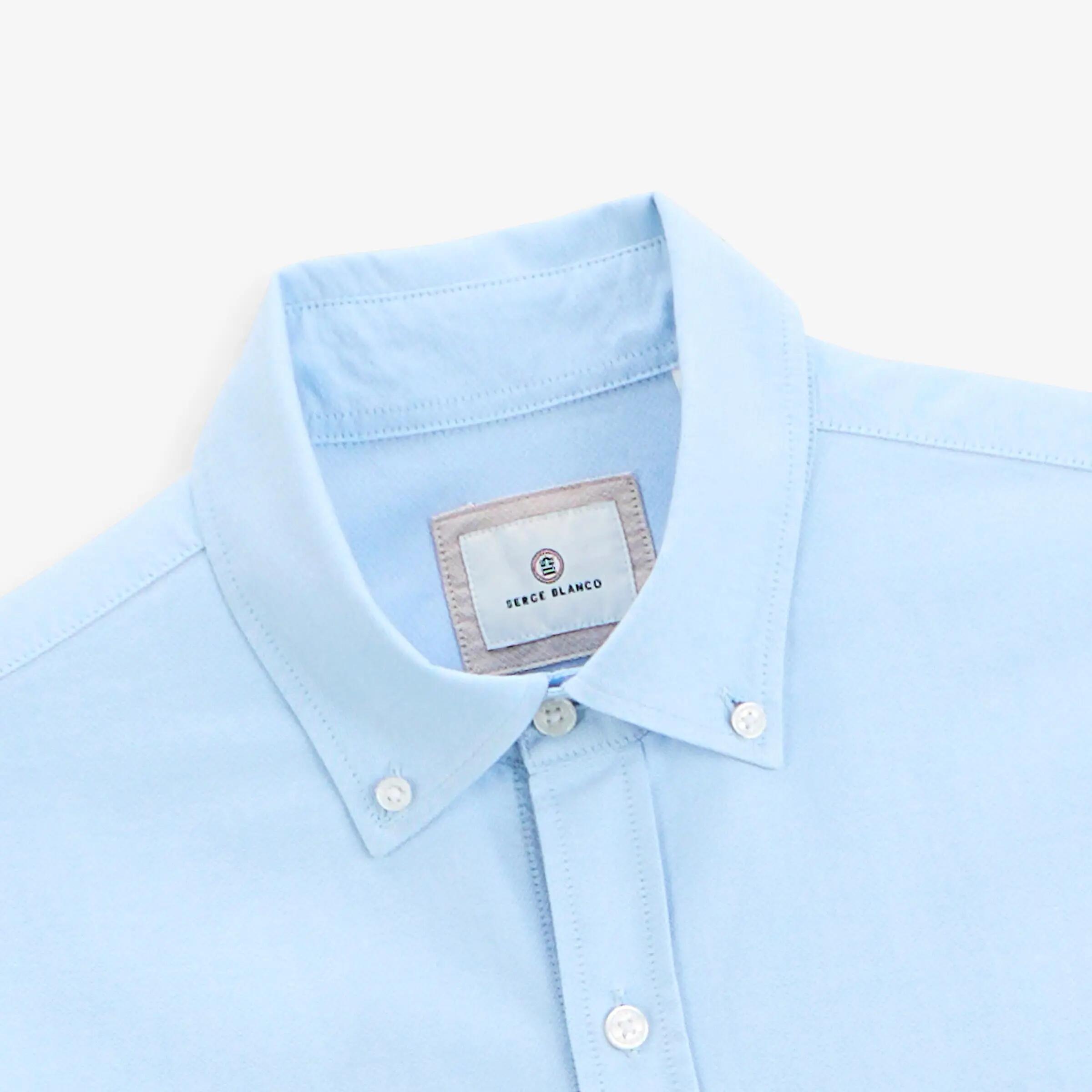 Chemise manches longues Oxford sangle SB bleu ciel 4/5