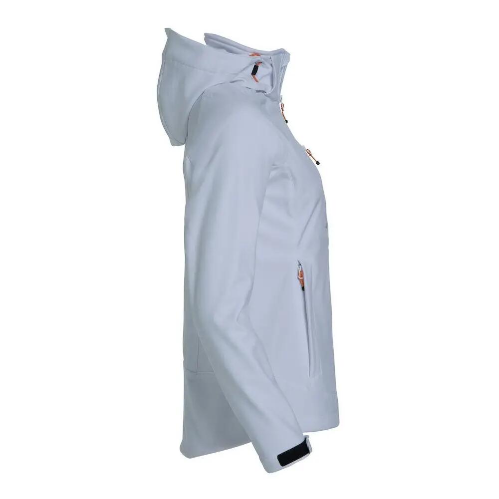 Dames Milford Soft Shell Jas (Wit) 3/4