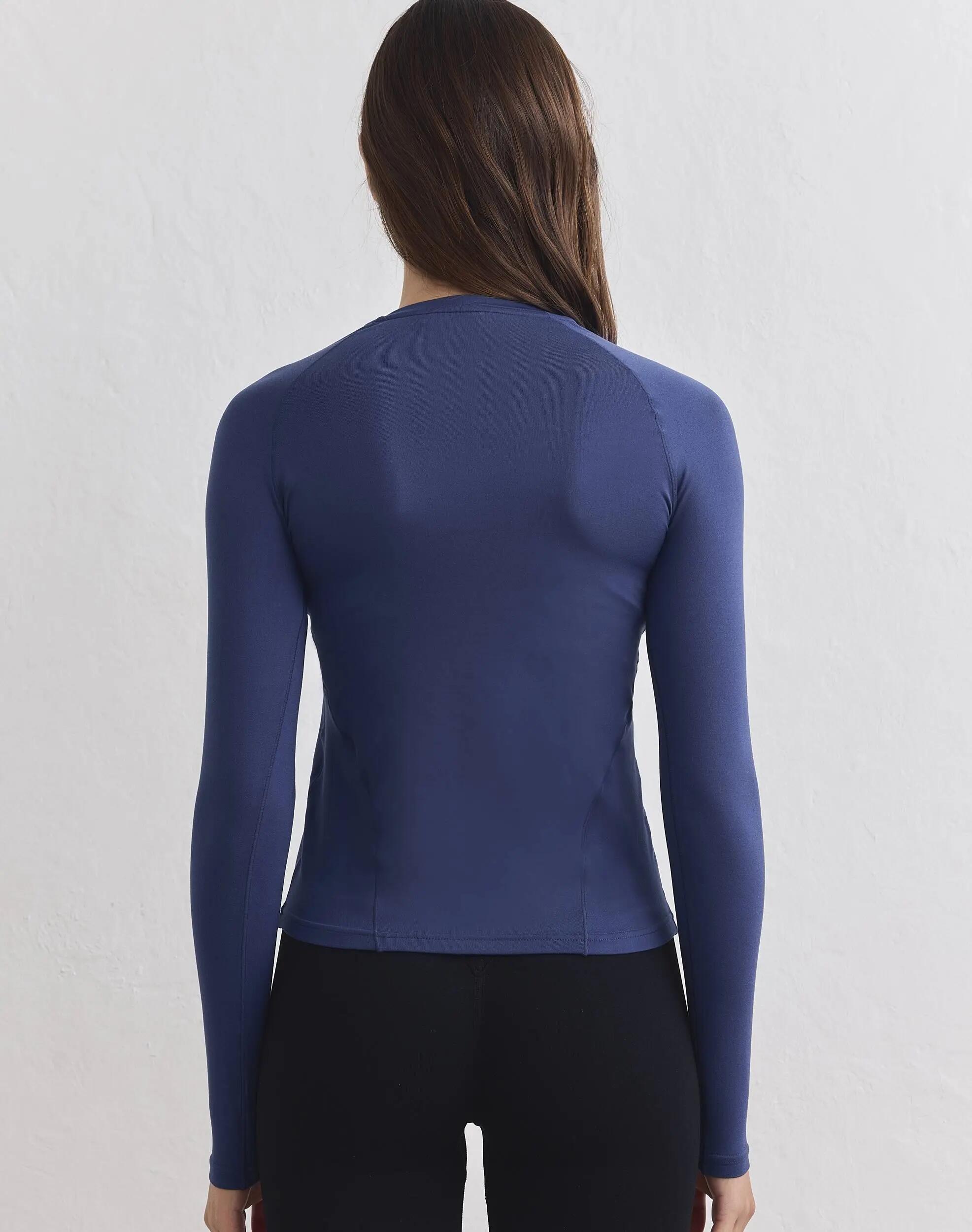 Donna Maglia Manica Lunga Ultramorbida Asciuga Rapida 4 Vie Soft Basic Atlantica 2/4